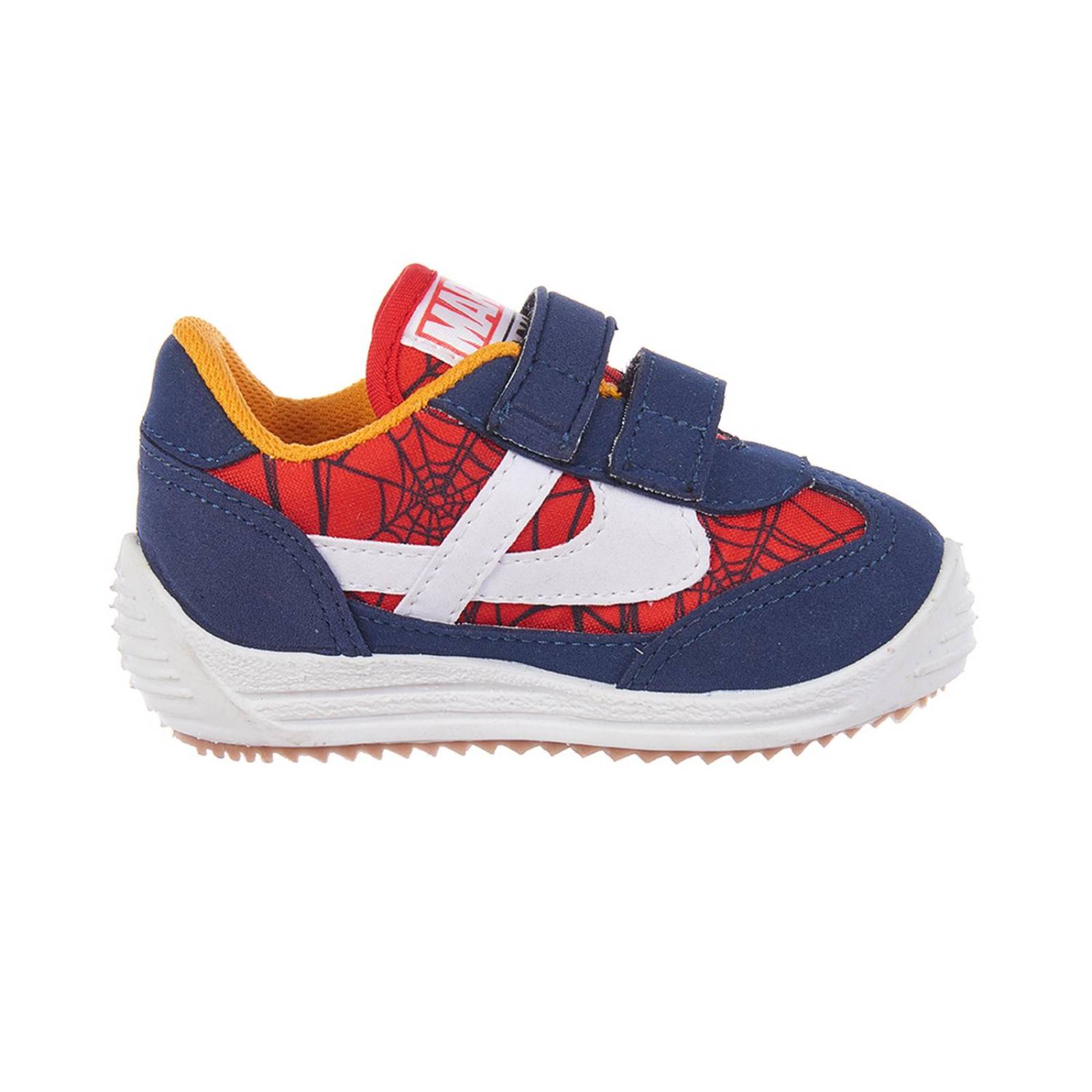 Tenis Panam Choclo Niño Marvel Spiderman Rojo Velcro Rojo