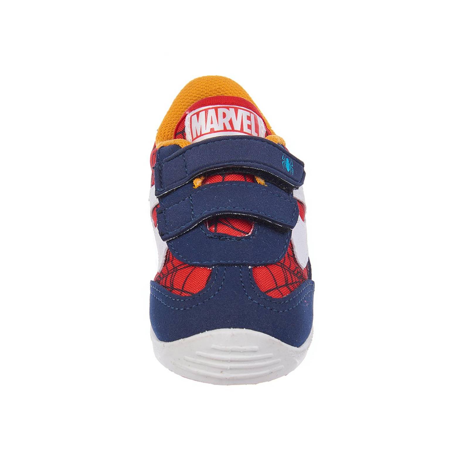 Tenis Panam Choclo Niño Marvel Spiderman Rojo Velcro Rojo