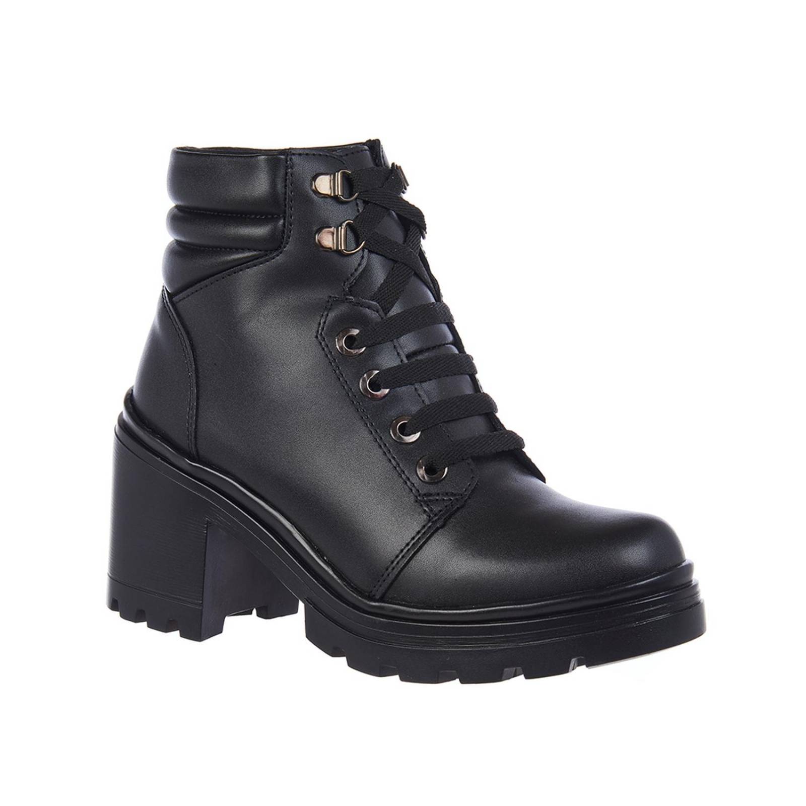 Botin negro tacon discount ancho