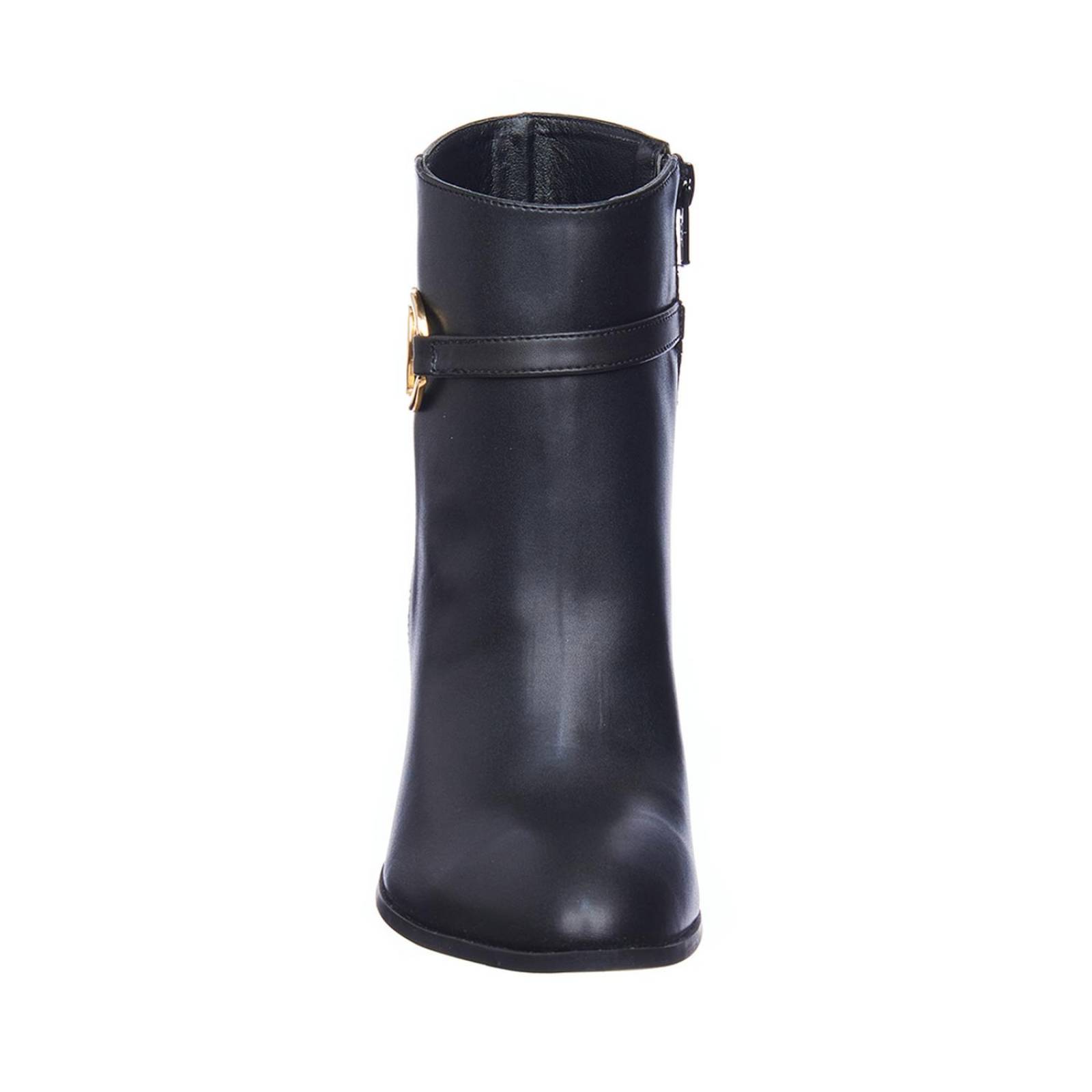 Botines Negros Para Mujer Formal Casual Tacon Ancho 