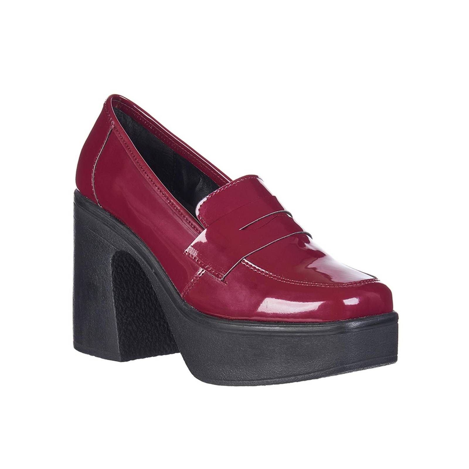 Zapatillas Altas Mujer Charol Vino Diseño Gotico Bratz