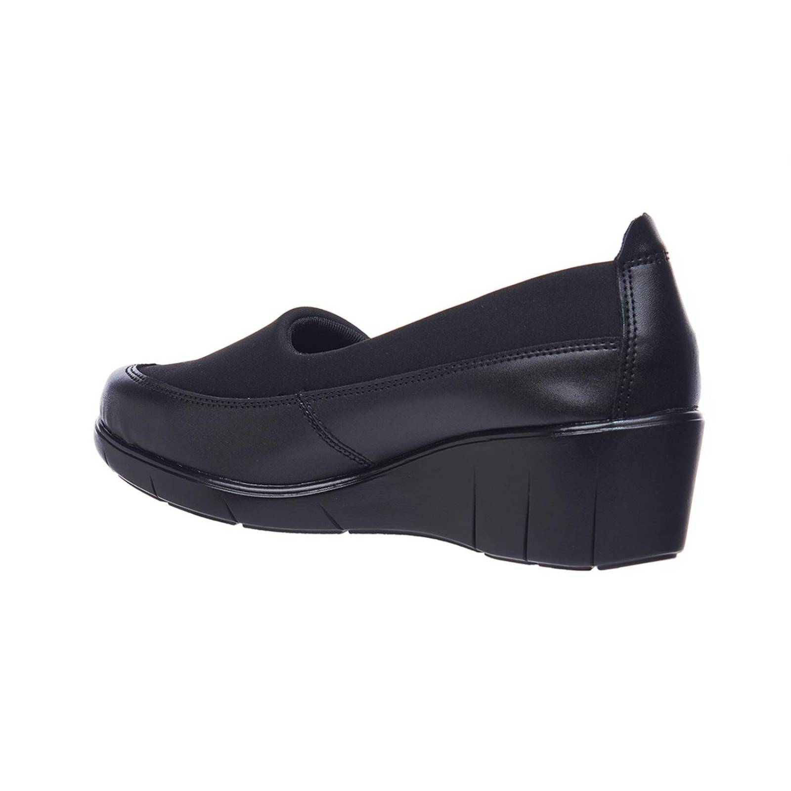 Plataforma Mujer Con Licra Ajustable Negros Casual