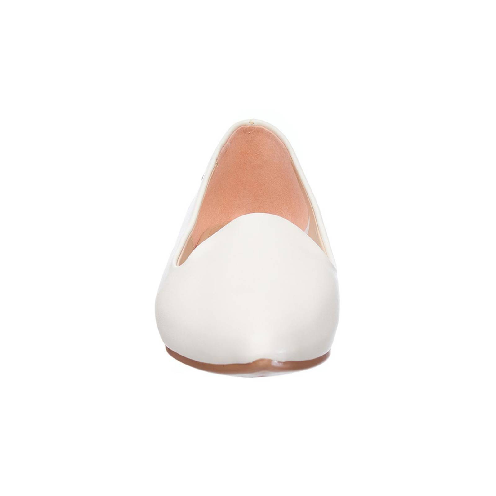 Zapatos Mujer Blancos Tipo Piel Lisos Casuales