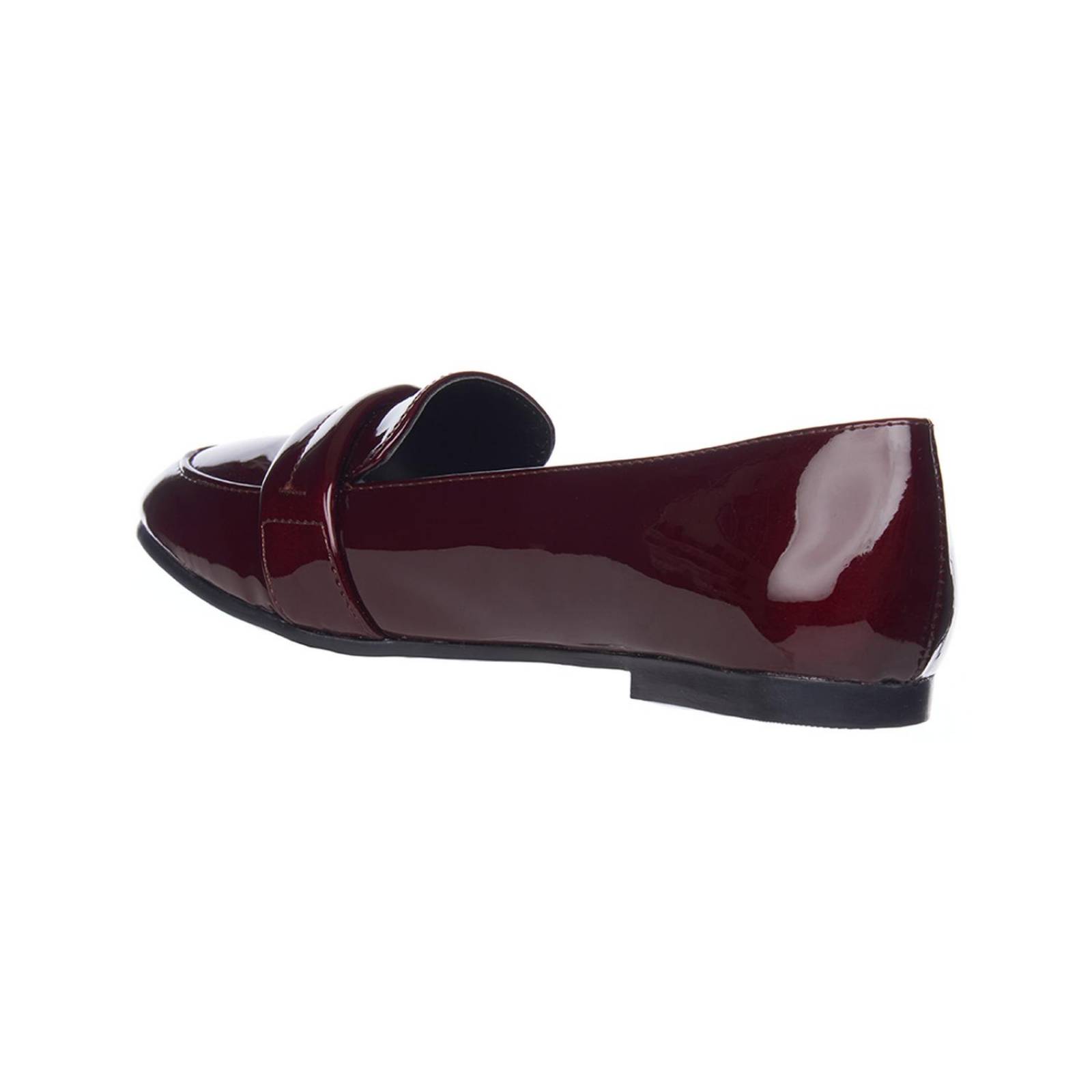 Mocasines De Charol Para Mujer Vino Casuales De Piso 