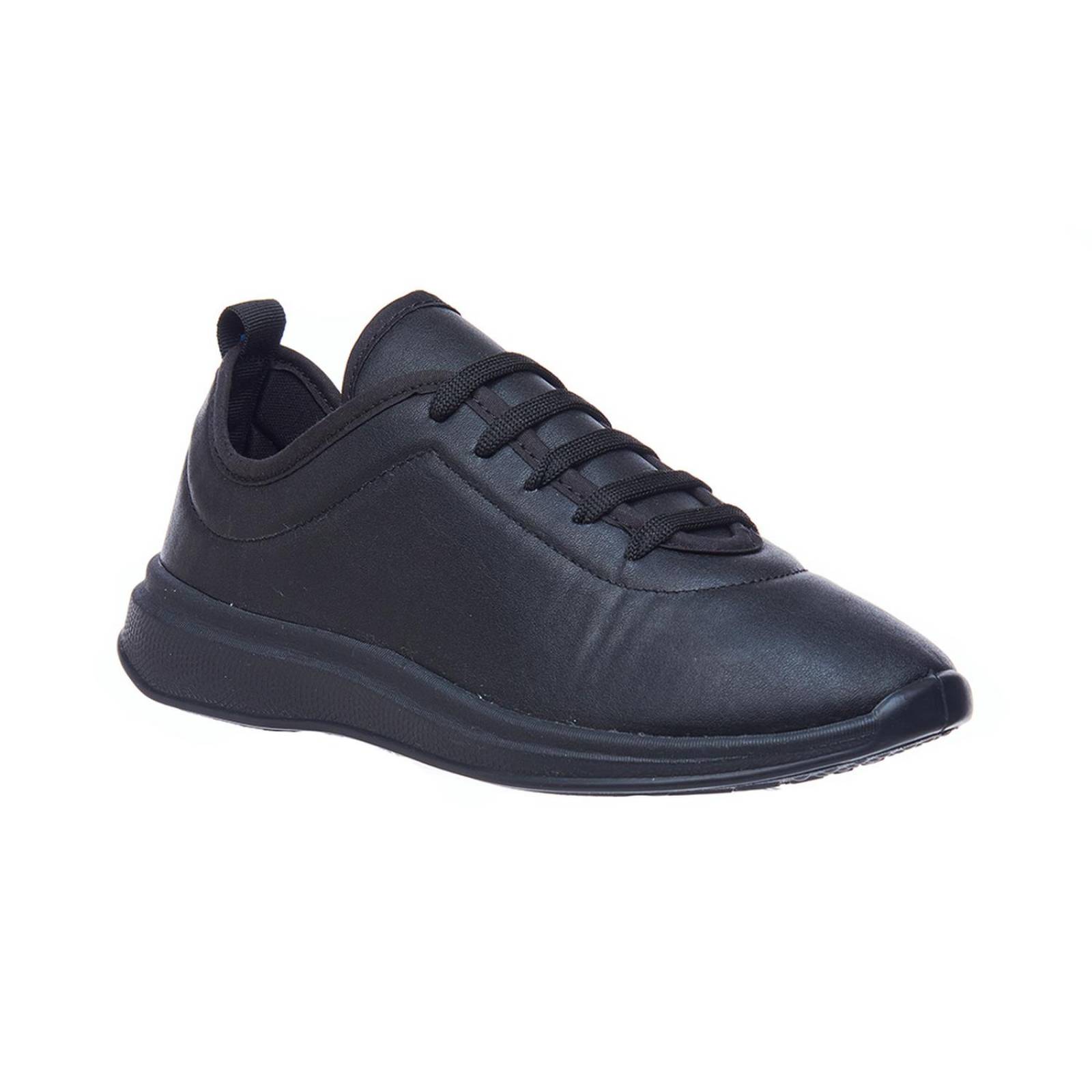 Tenis piel negro mujer new arrivals