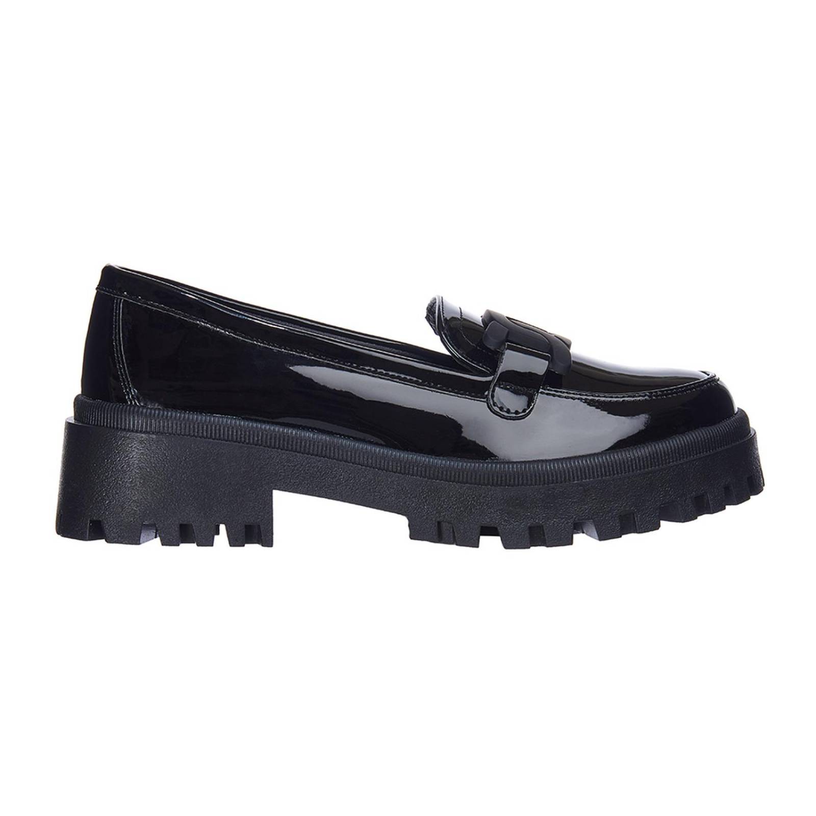 Zapatos Plataforma Mocasines Mujer Charol Modernos 