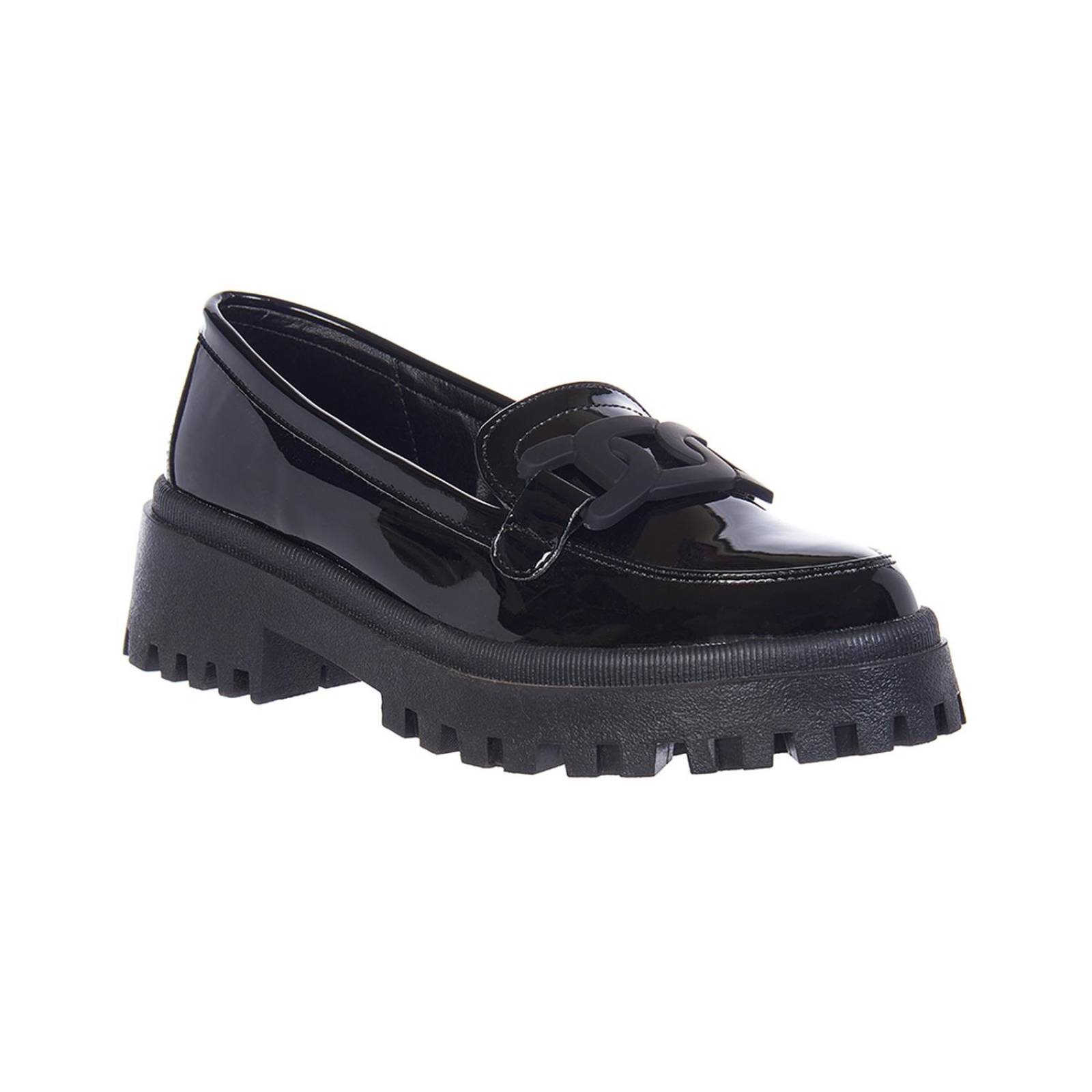 Zapatos Plataforma Mocasines Mujer Charol Modernos 