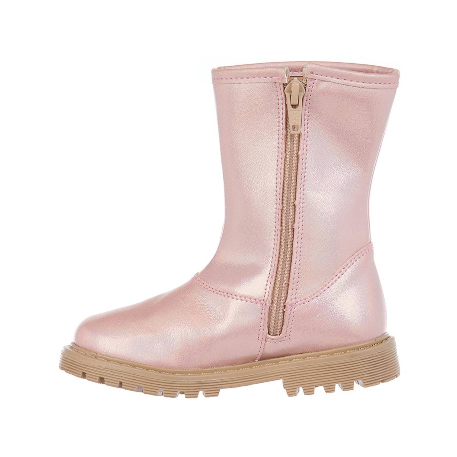 Botas Para Niñas Con Mariposa De Brillos Rosa Casual 