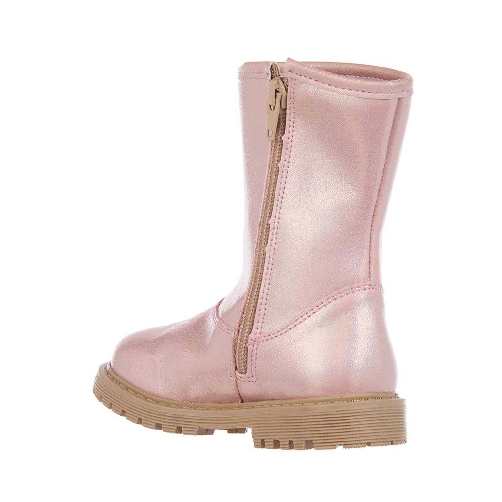 Botas Para Niñas Con Mariposa De Brillos Rosa Casual 