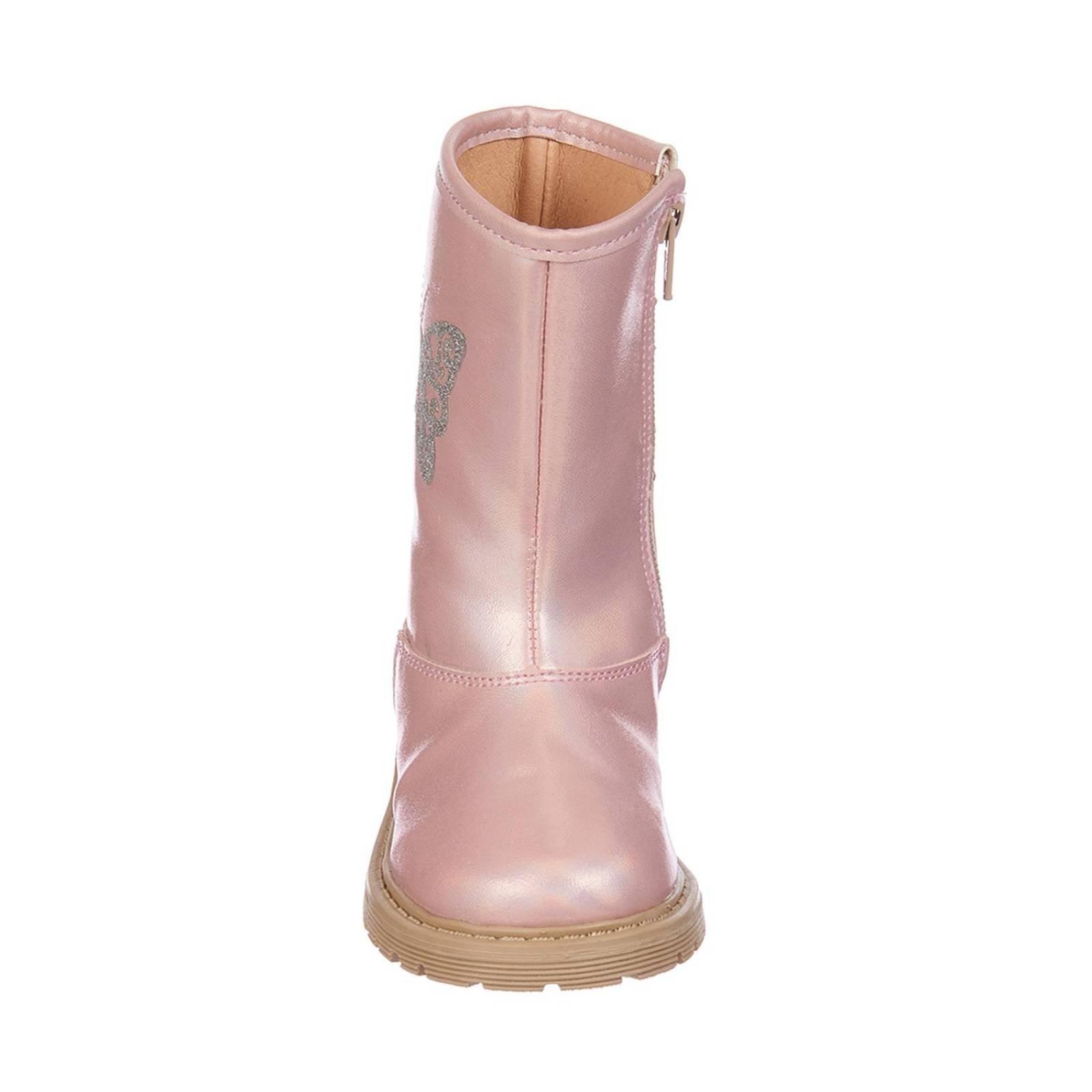 Botas Para Niñas Con Mariposa De Brillos Rosa Casual 