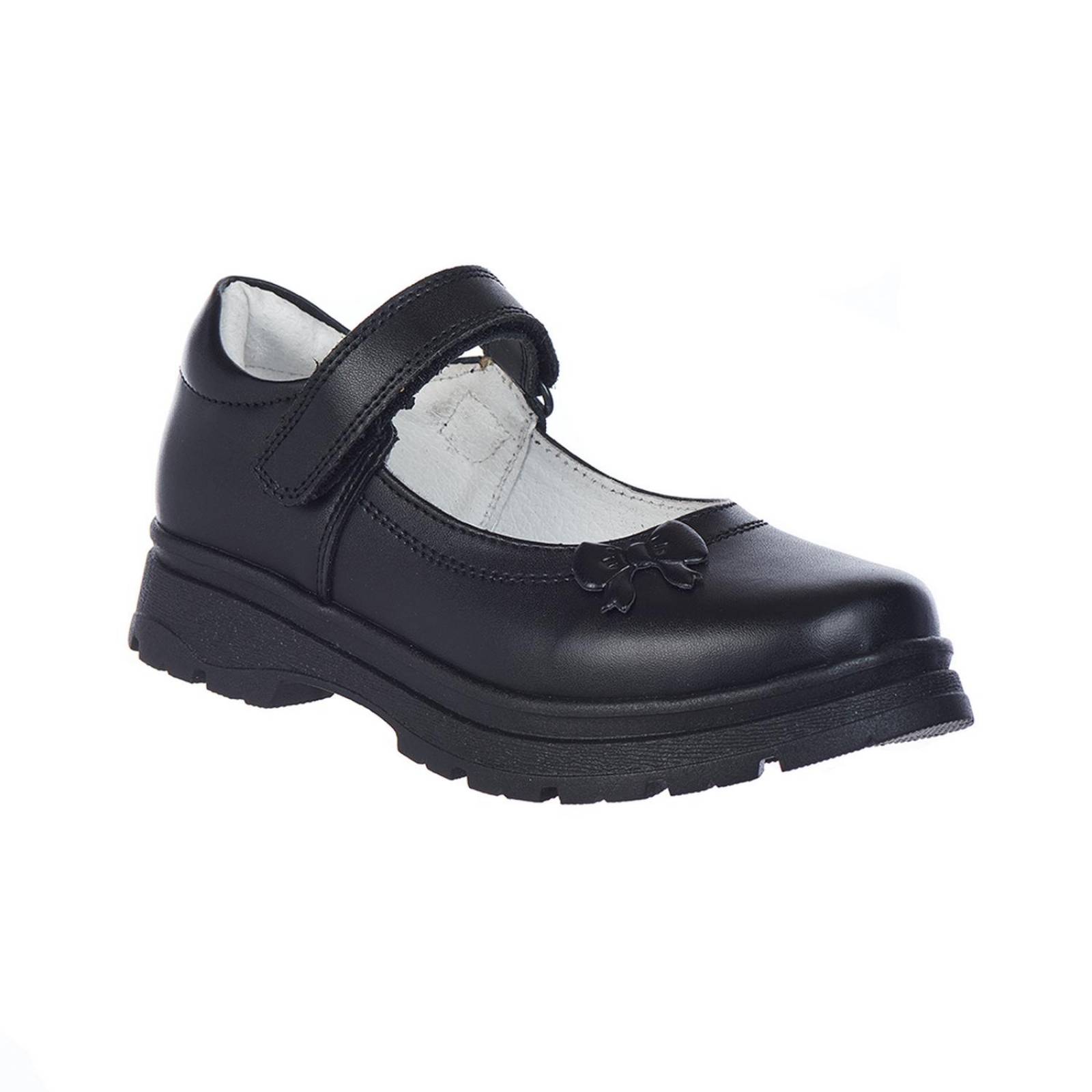 Zapato Casual Escolar Niñas Ajustable Velcro Negros 