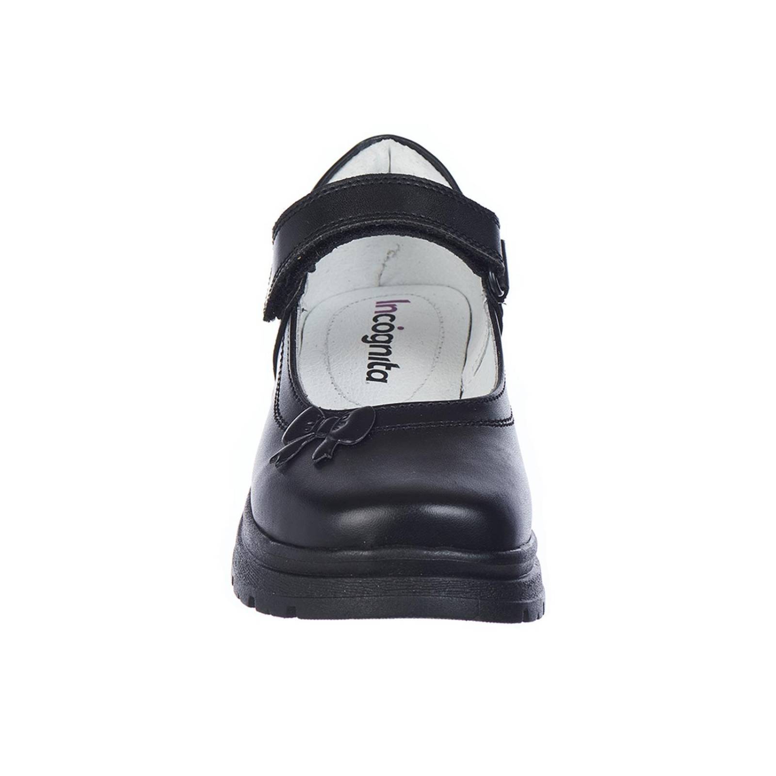 Zapato Casual Escolar Niñas Ajustable Velcro Negros 