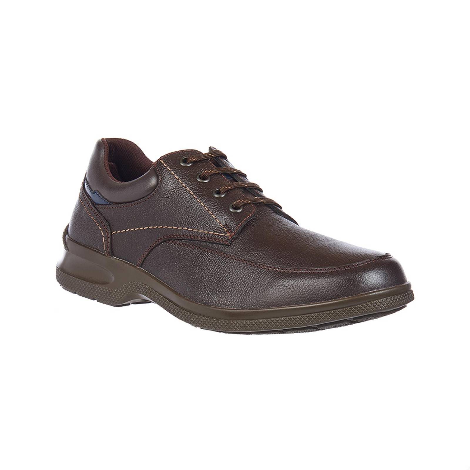 Zapatos Para Hombre Piel Chocolate Laborales Confort 