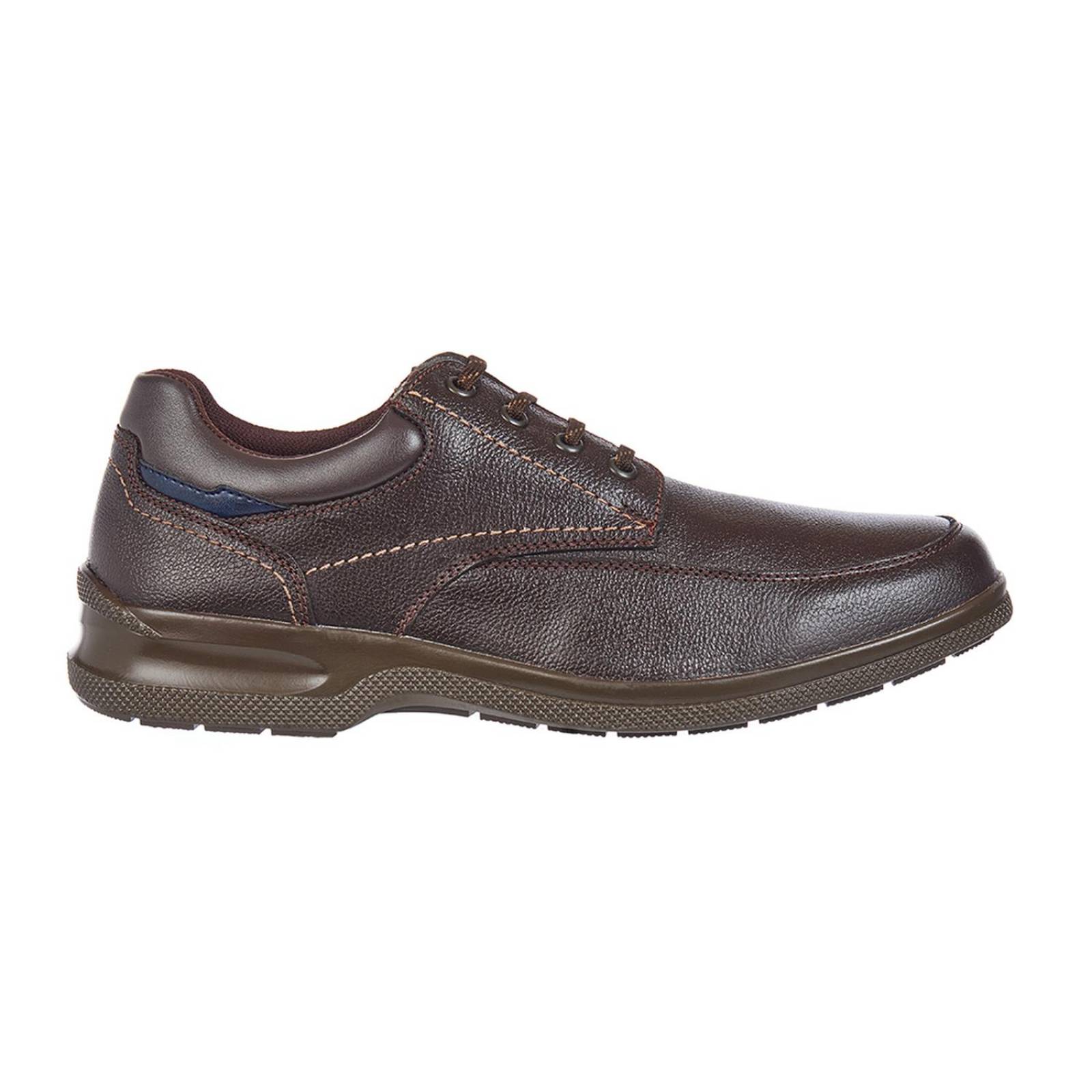 Zapatos Para Hombre Piel Chocolate Laborales Confort 