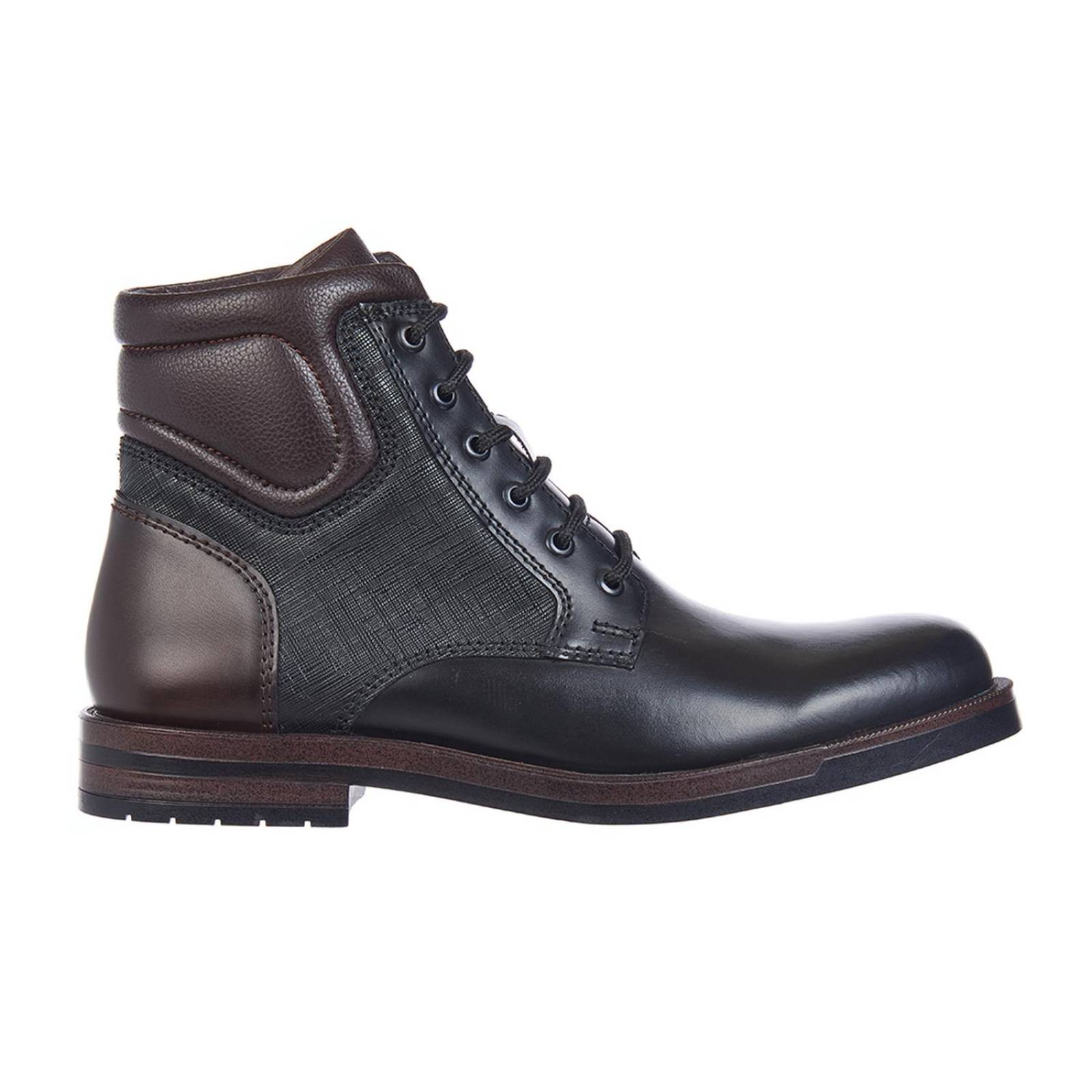 Botines Moda Casual Para Hombre Clasicos Piel Color Negro 