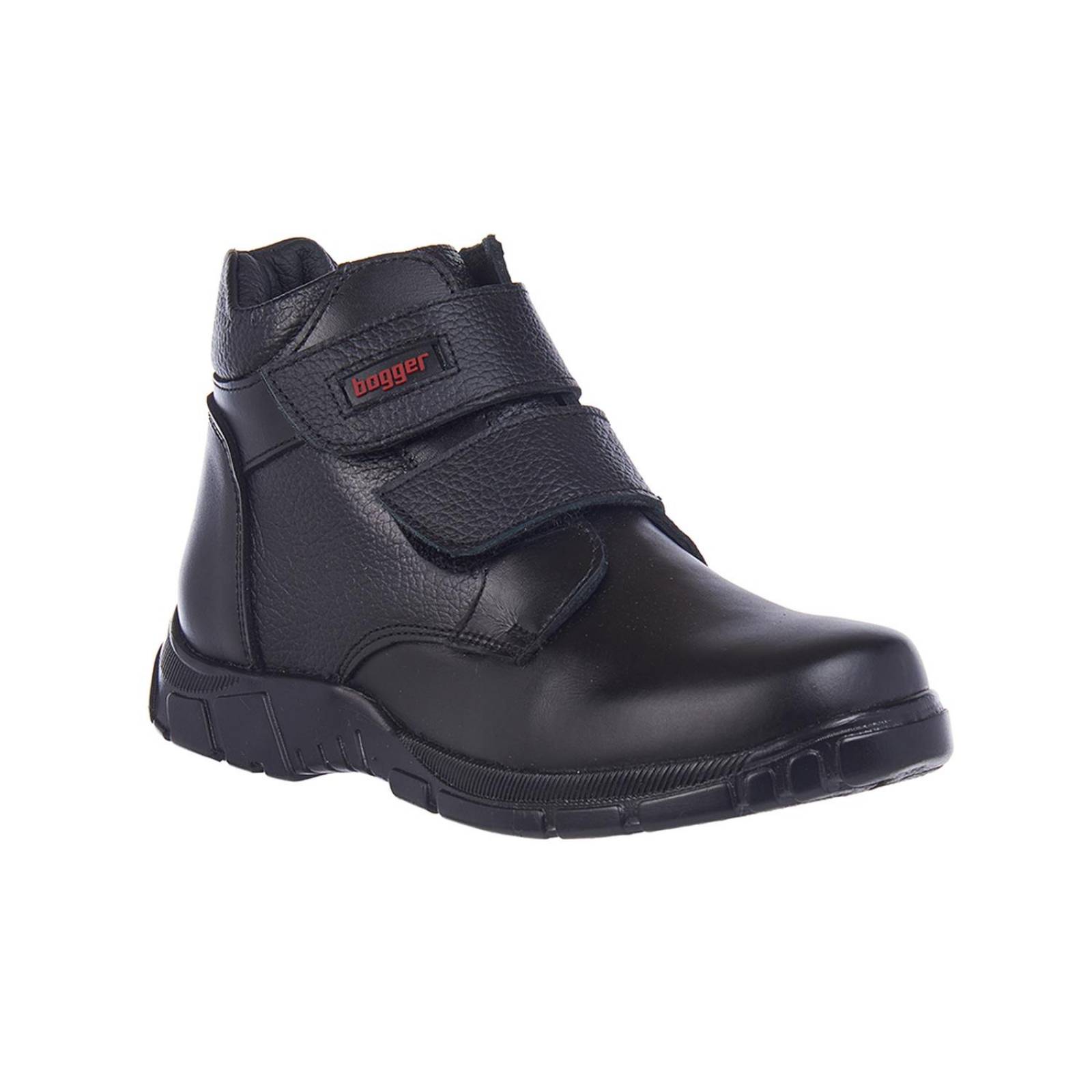 Botines Para Niños Calzado Escolar Con Velcro Negro 