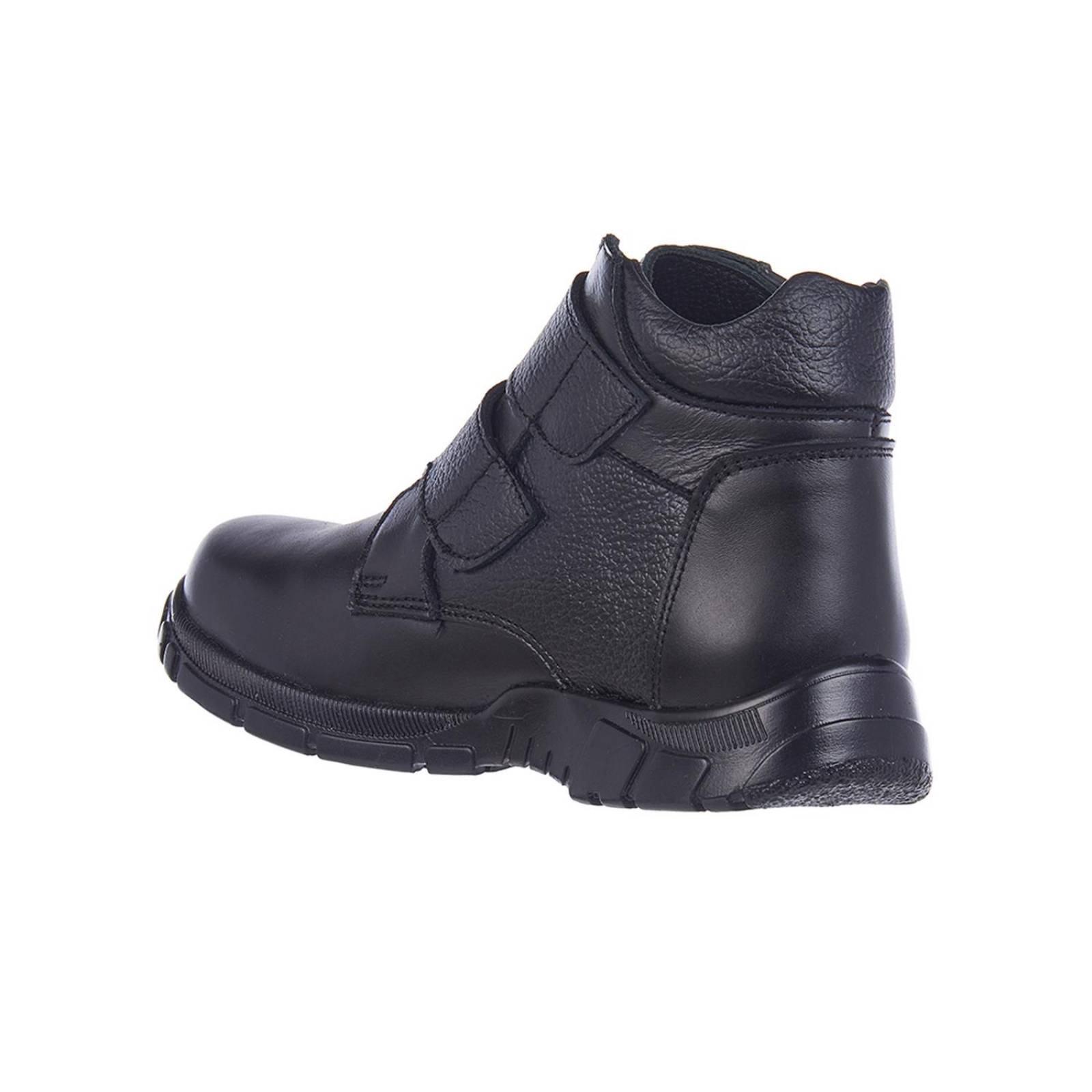 Botines Para Niños Calzado Escolar Con Velcro Negro 