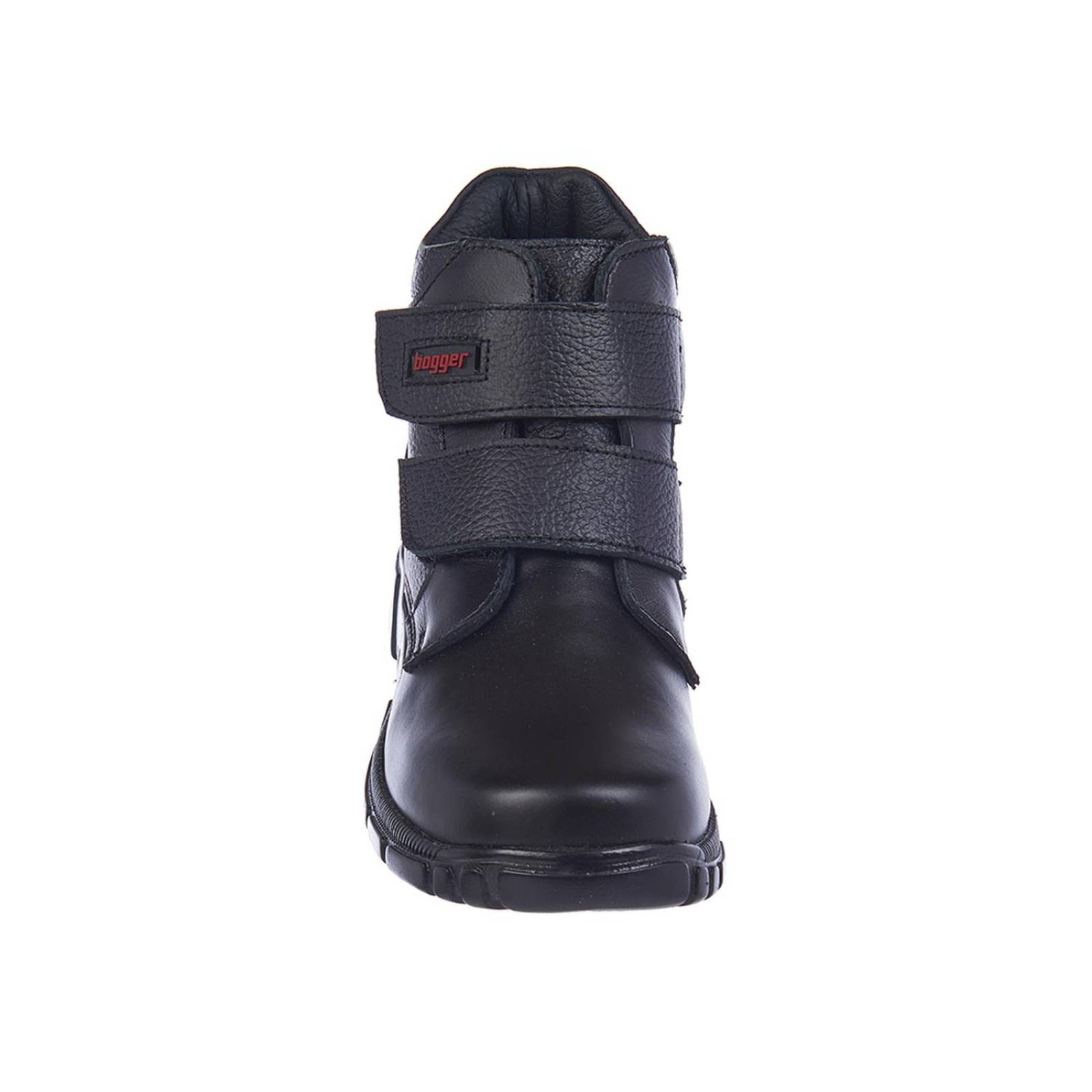 Botines Para Niños Calzado Escolar Con Velcro Negro 