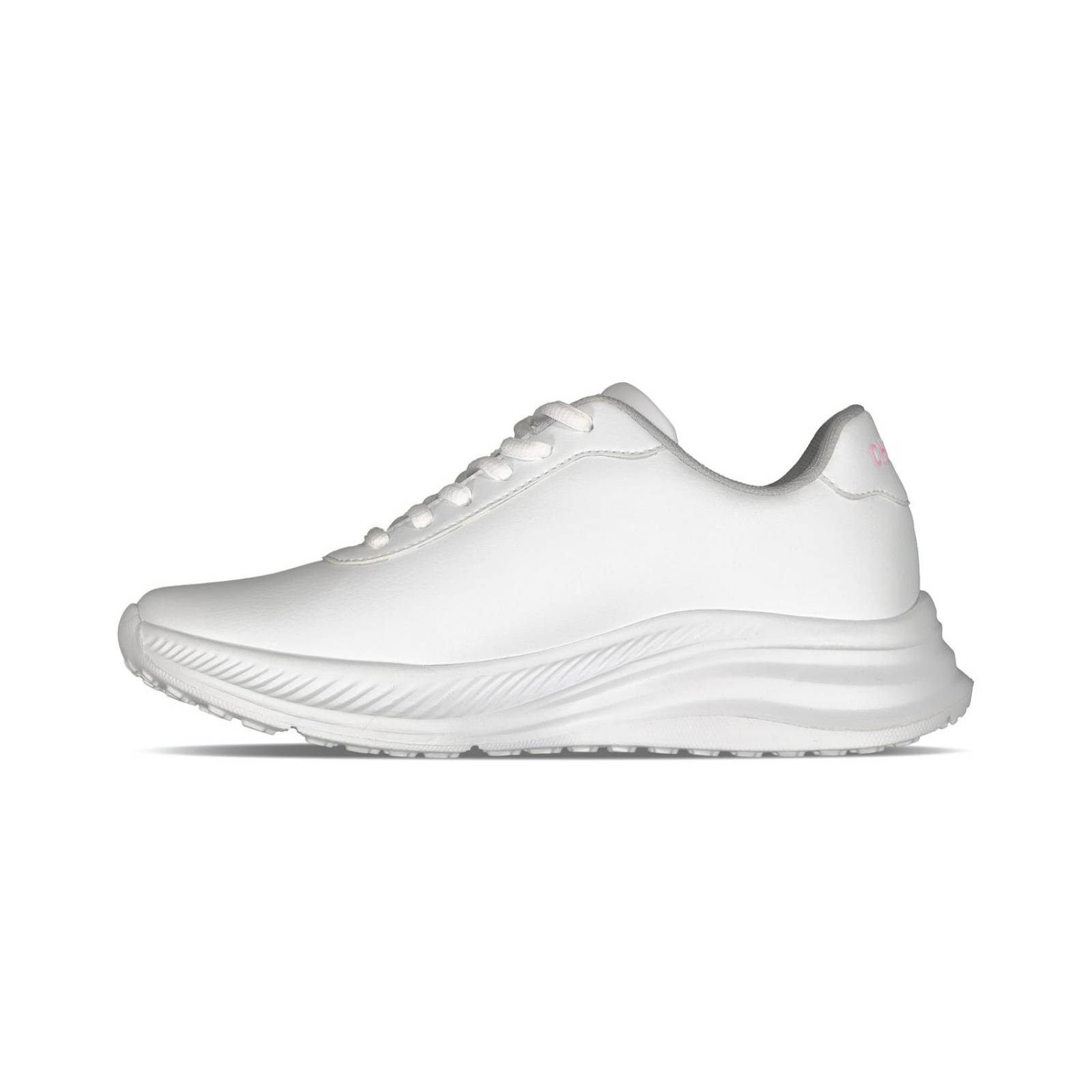 Tenis Charly Mujer Tipo Piel Blancos Casual Sport 