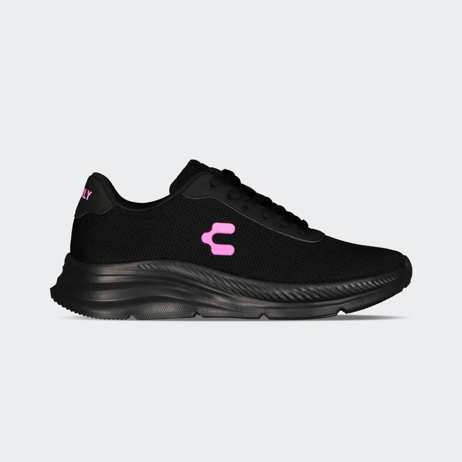Tenis Charly Para Mujer Deportivos Para Correr Textil Negro 