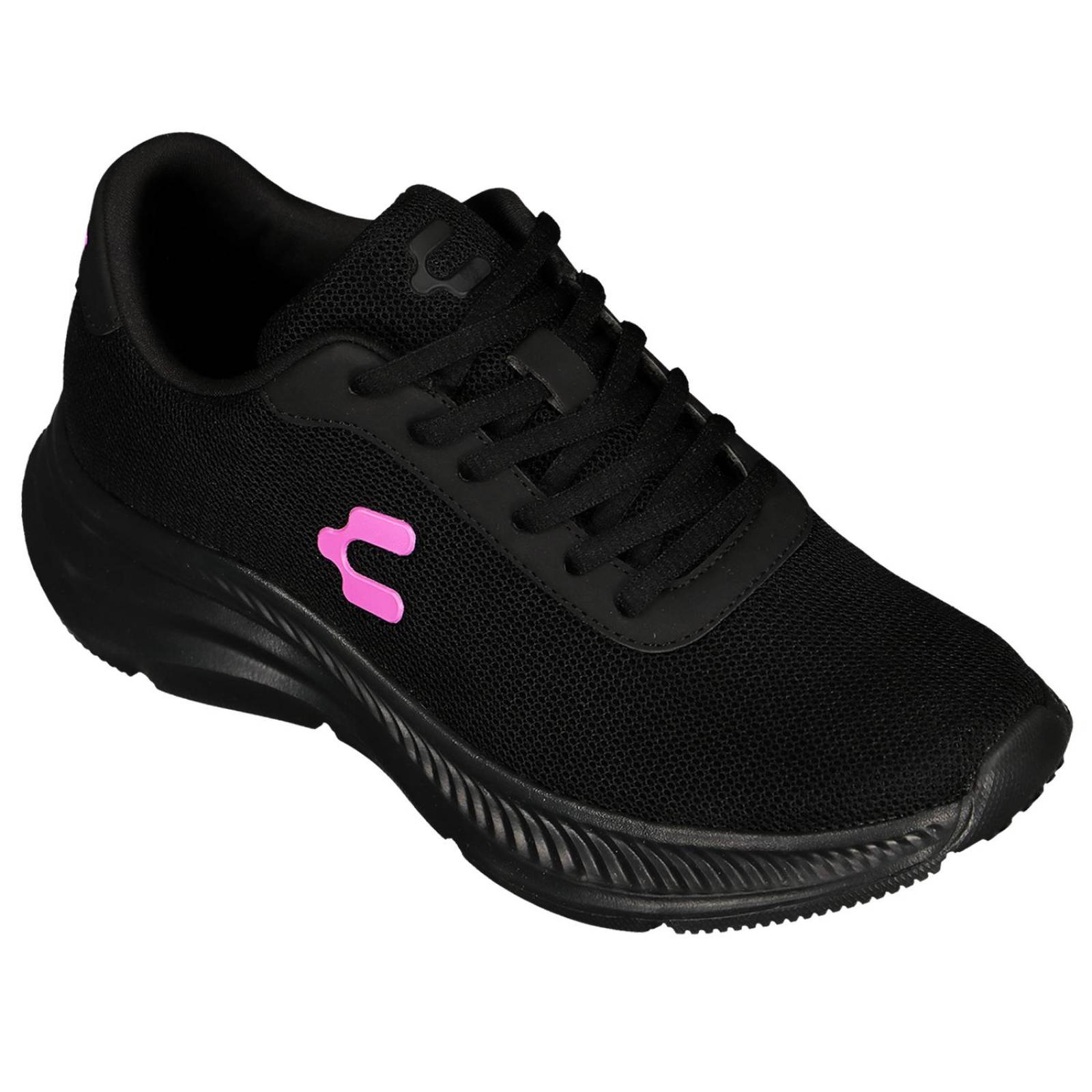 Tenis Charly Para Mujer Deportivos Para Correr Textil Negro 