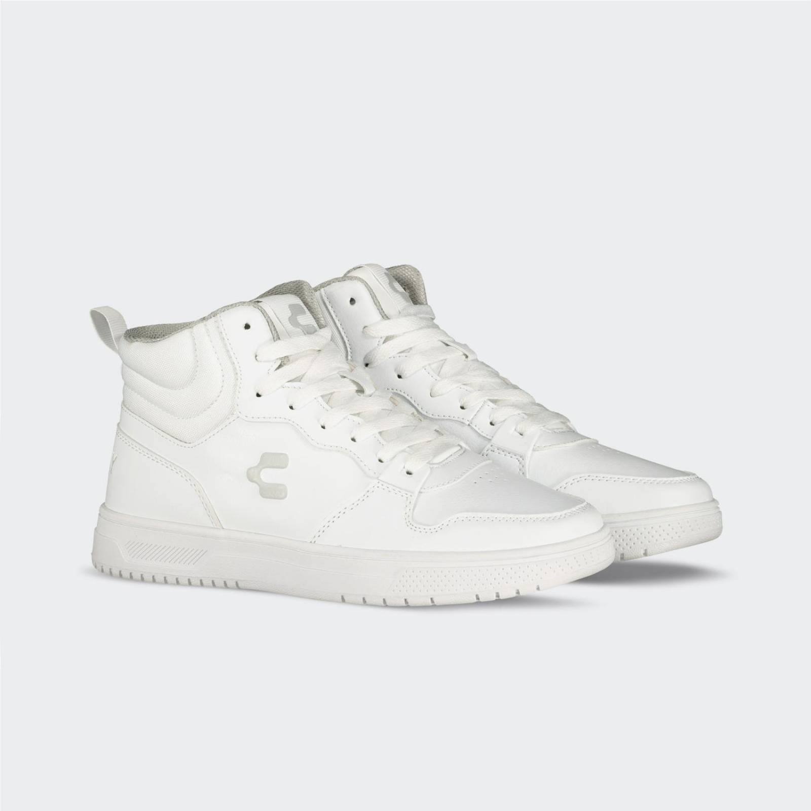 Tenis Tipo Bota Charly Para Mujer Tipo Piel Blanco Cómodo 