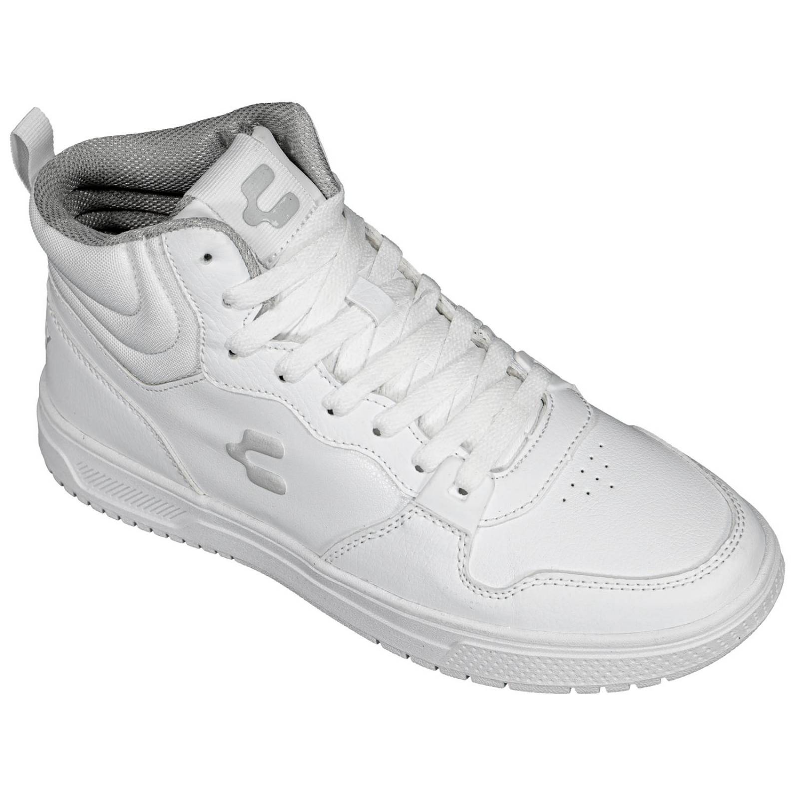 Tenis Tipo Bota Charly Para Mujer Tipo Piel Blanco Cómodo 