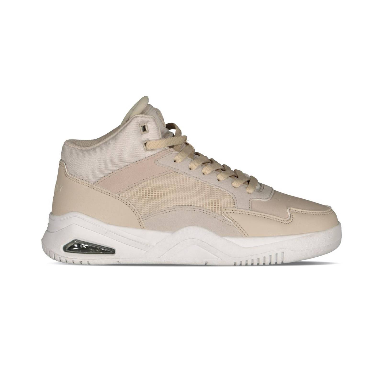 Tenis Charly Mujer Moda Casual Urbano Choclo Beige Tipo Piel 