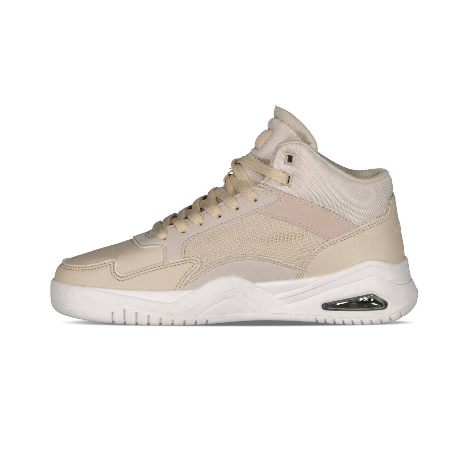 Tenis Charly Mujer Moda Casual Urbano Choclo Beige Tipo Piel 