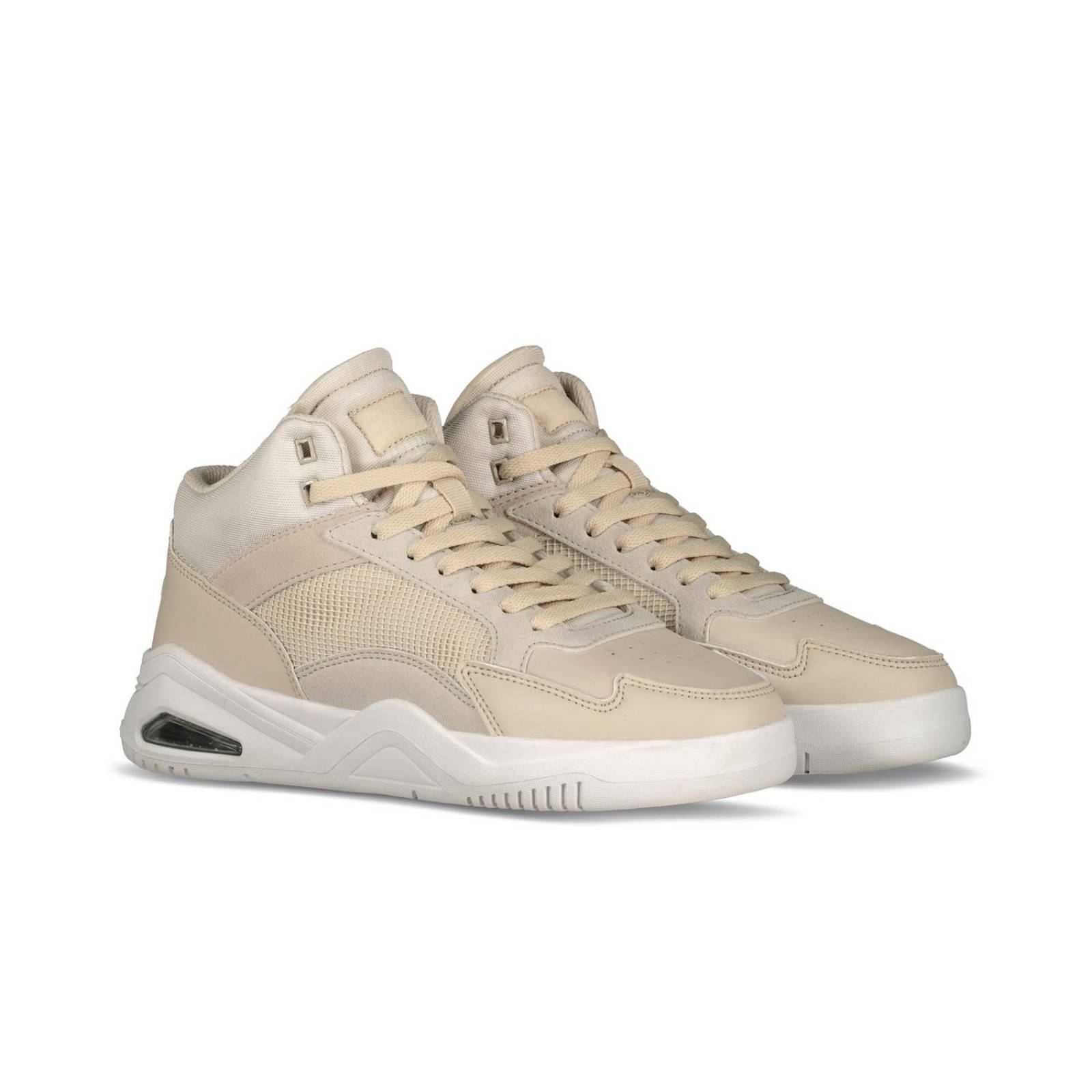 Tenis Charly Mujer Moda Casual Urbano Choclo Beige Tipo Piel 