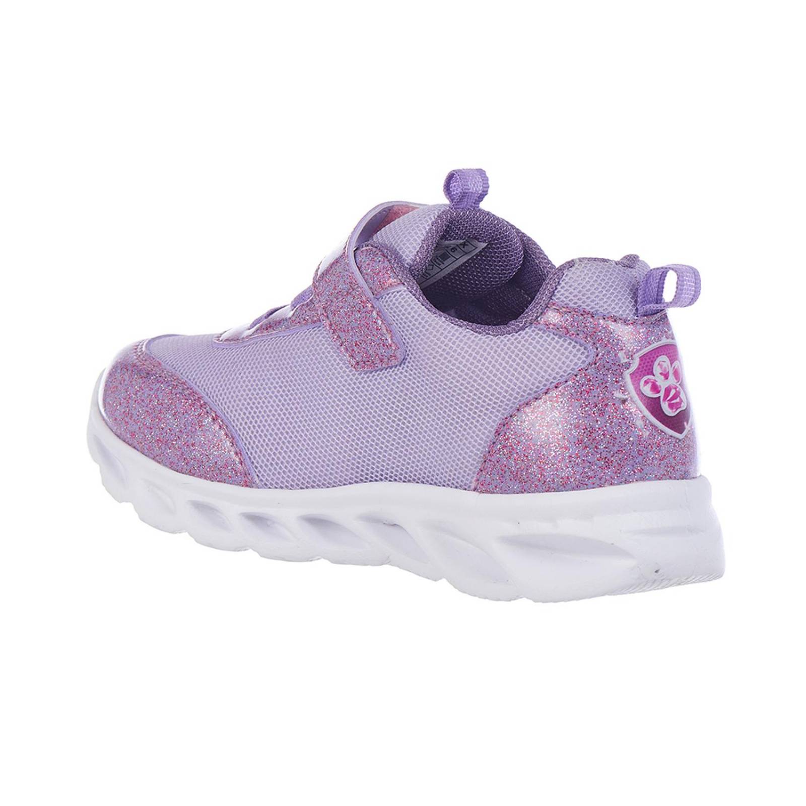 Tenis Paw Patrol Textil Lavanda Brillos Para Niñas 