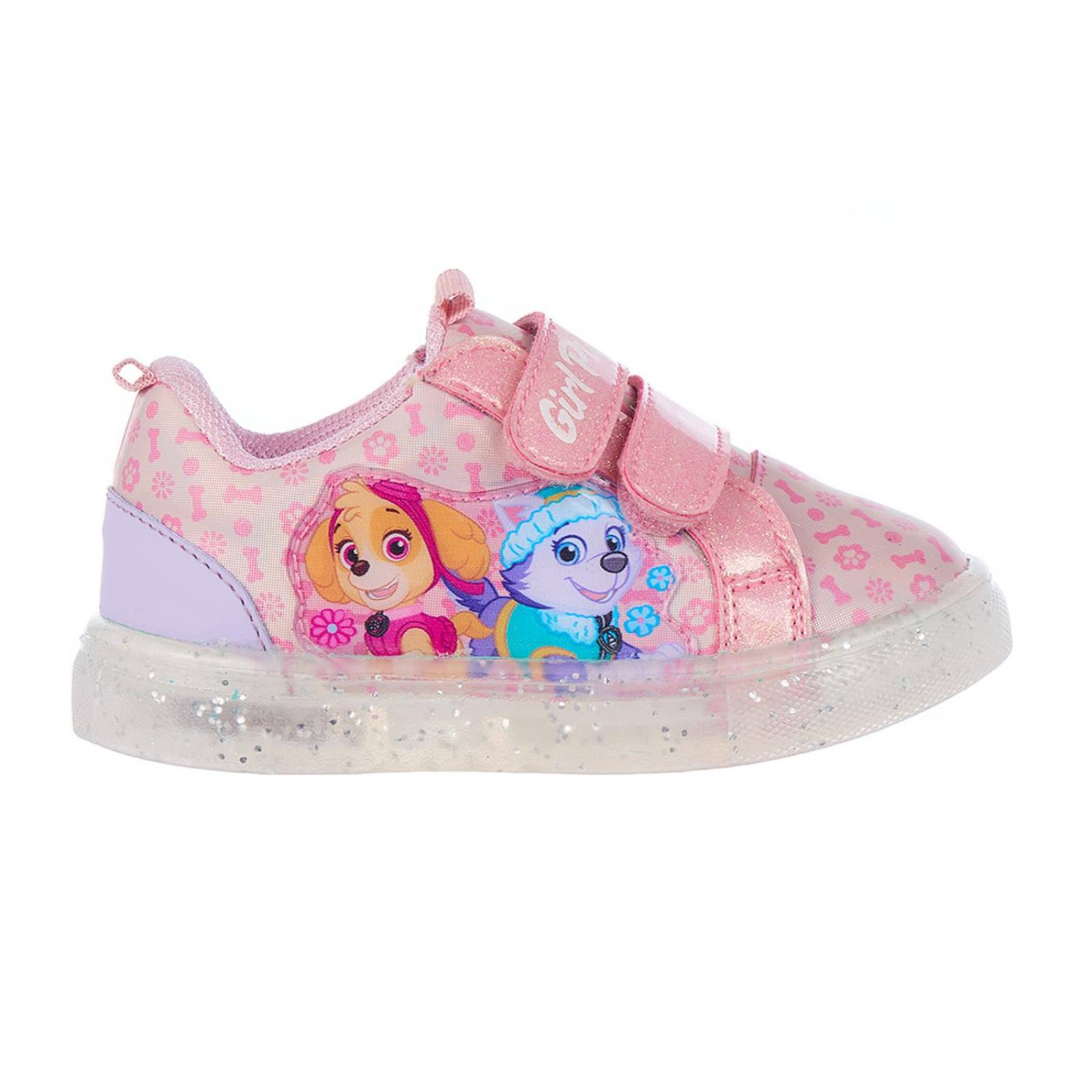 Tenis Paw Patrol Rosa Niñas Nickelodeon Tipo Piel Rosas 