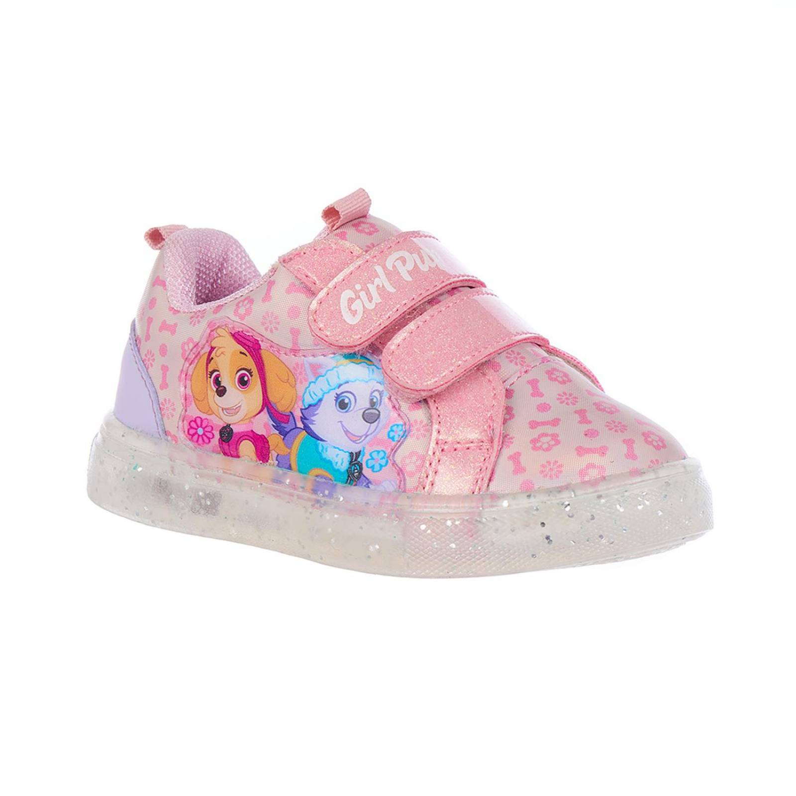 Tenis Paw Patrol Rosa Niñas Nickelodeon Tipo Piel Rosas 