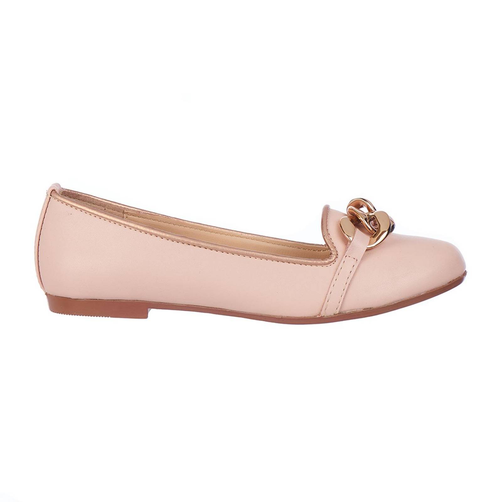 Flats Para Mujer Mocasines Con Herraje Nude Bajos 