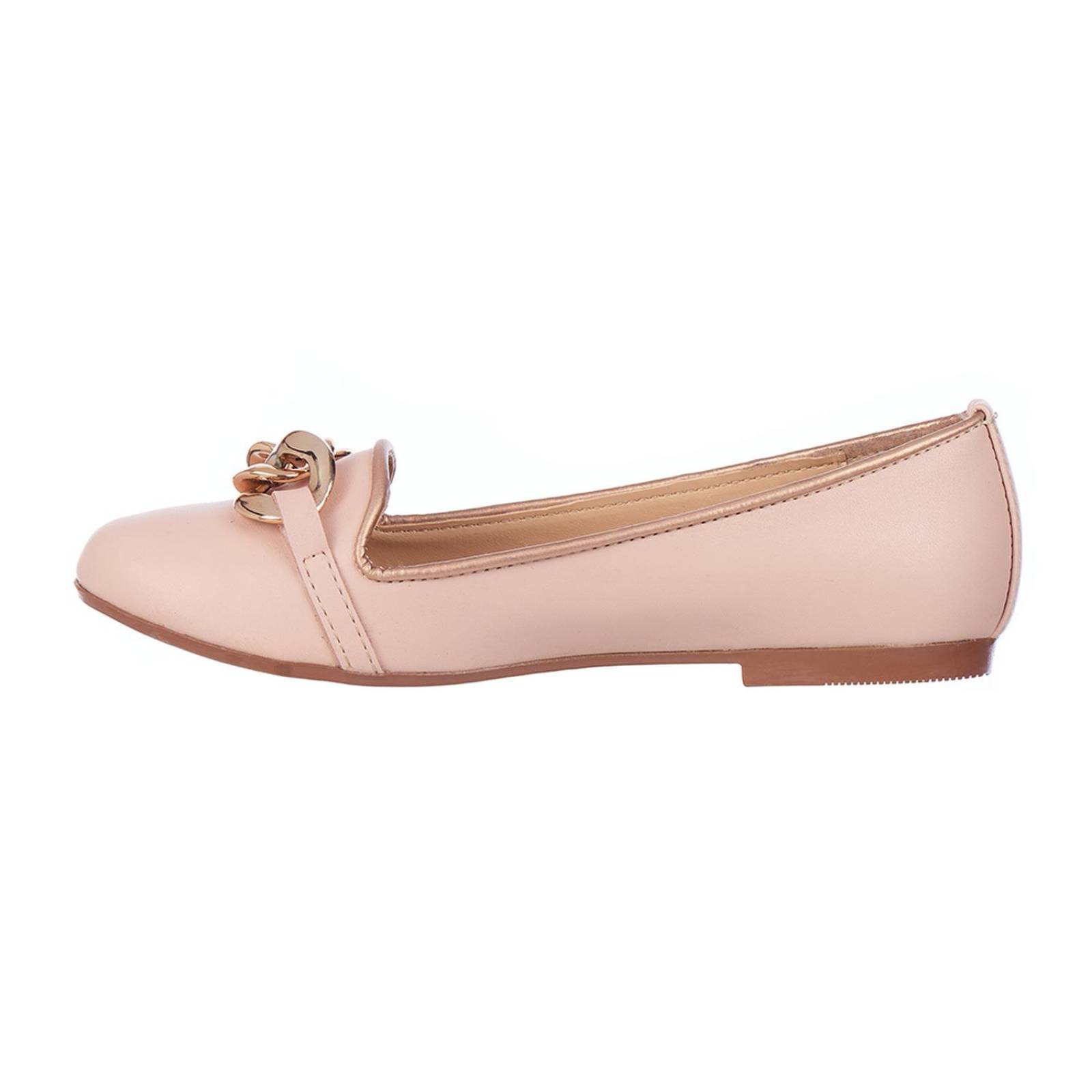 Flats Para Mujer Mocasines Con Herraje Nude Bajos 