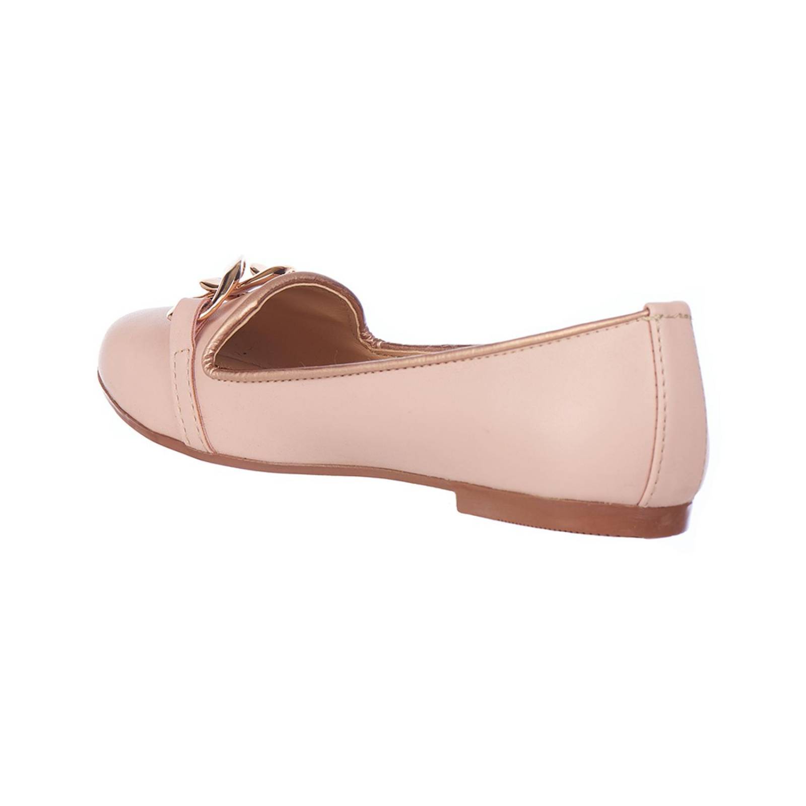Flats Para Mujer Mocasines Con Herraje Nude Bajos 