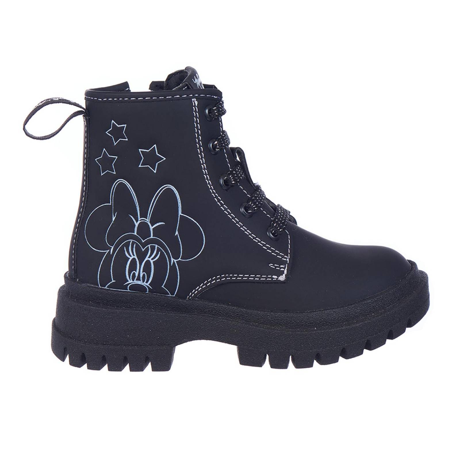 Botines Minnie Mouse Niñas Disney Negros Casuales 