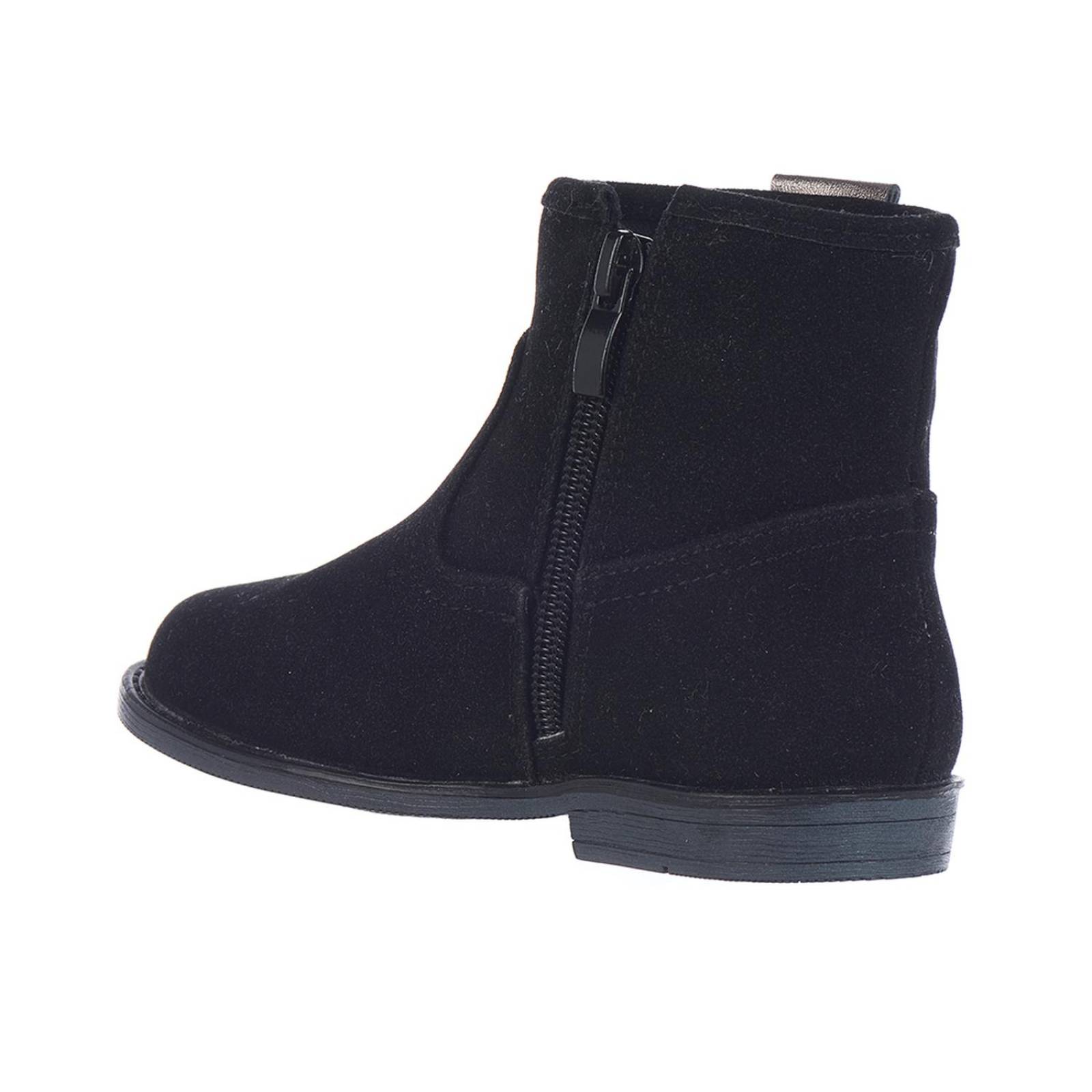 Botines Chelsea Para Niñas Negros Con Corazones 