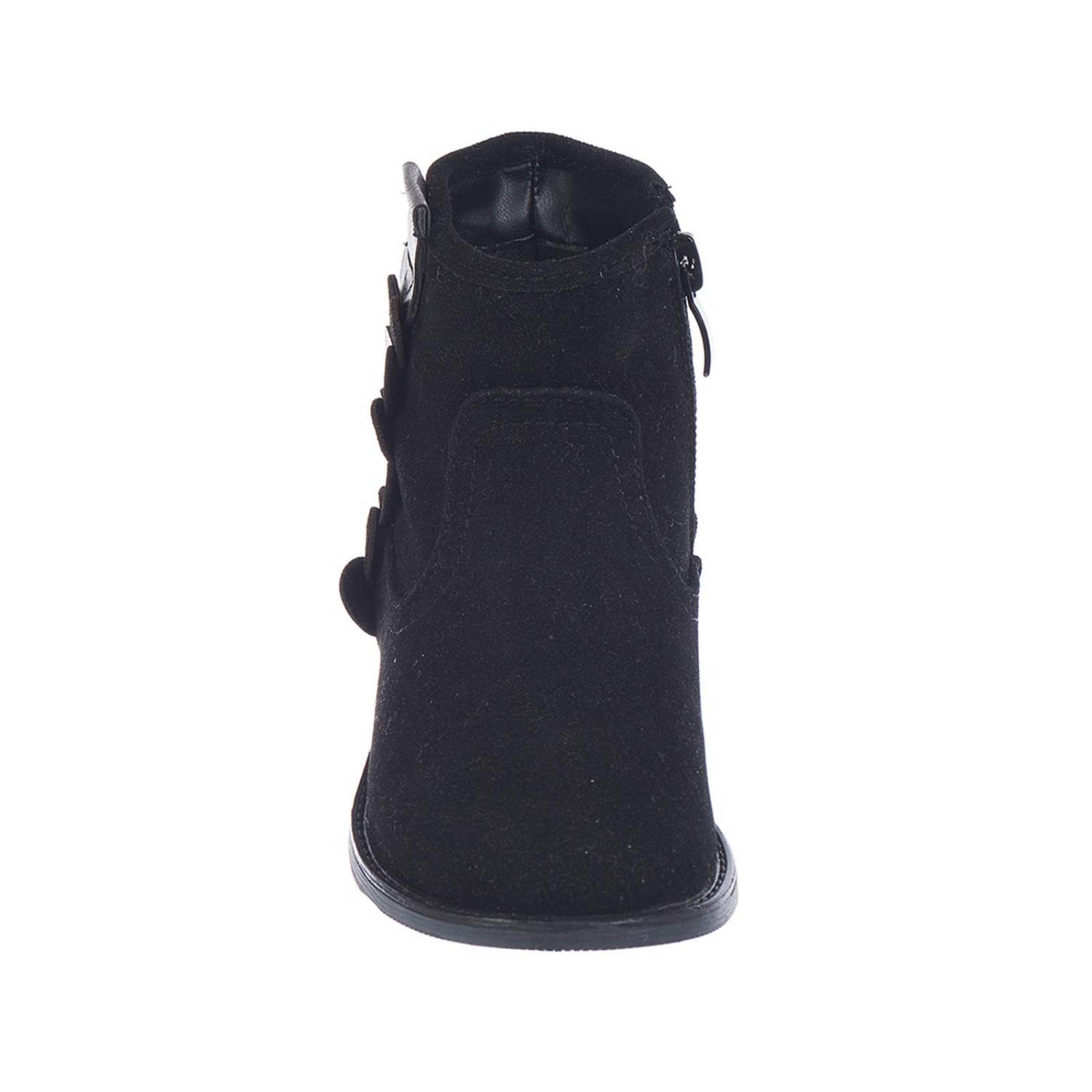 Botines Chelsea Para Niñas Negros Con Corazones 
