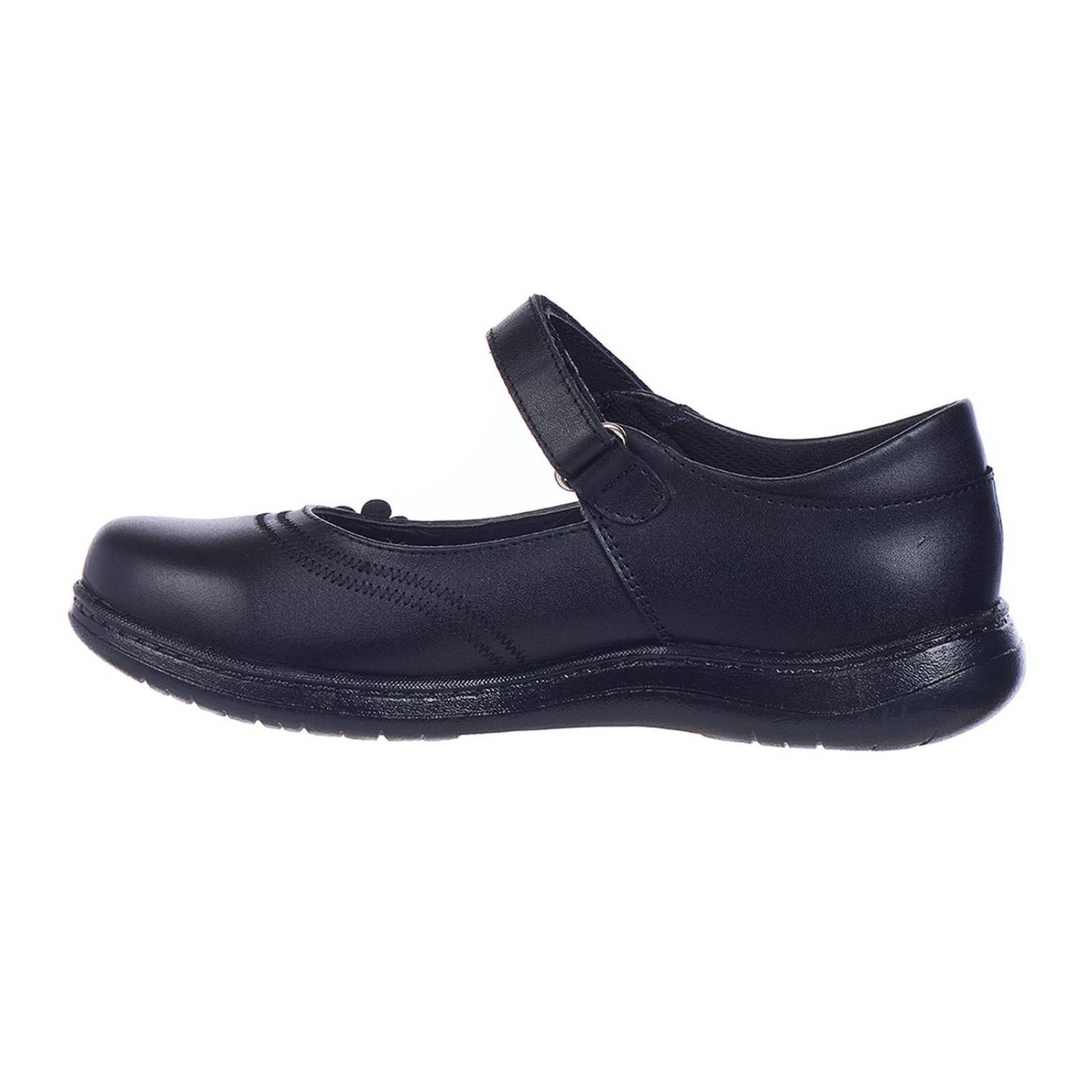 Zapatos Para Niñas Escolares Casuales Piel Negros 