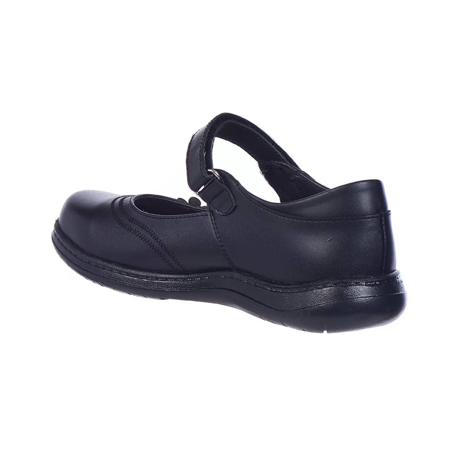 Zapatos Para Niñas Escolares Casuales Piel Negros 