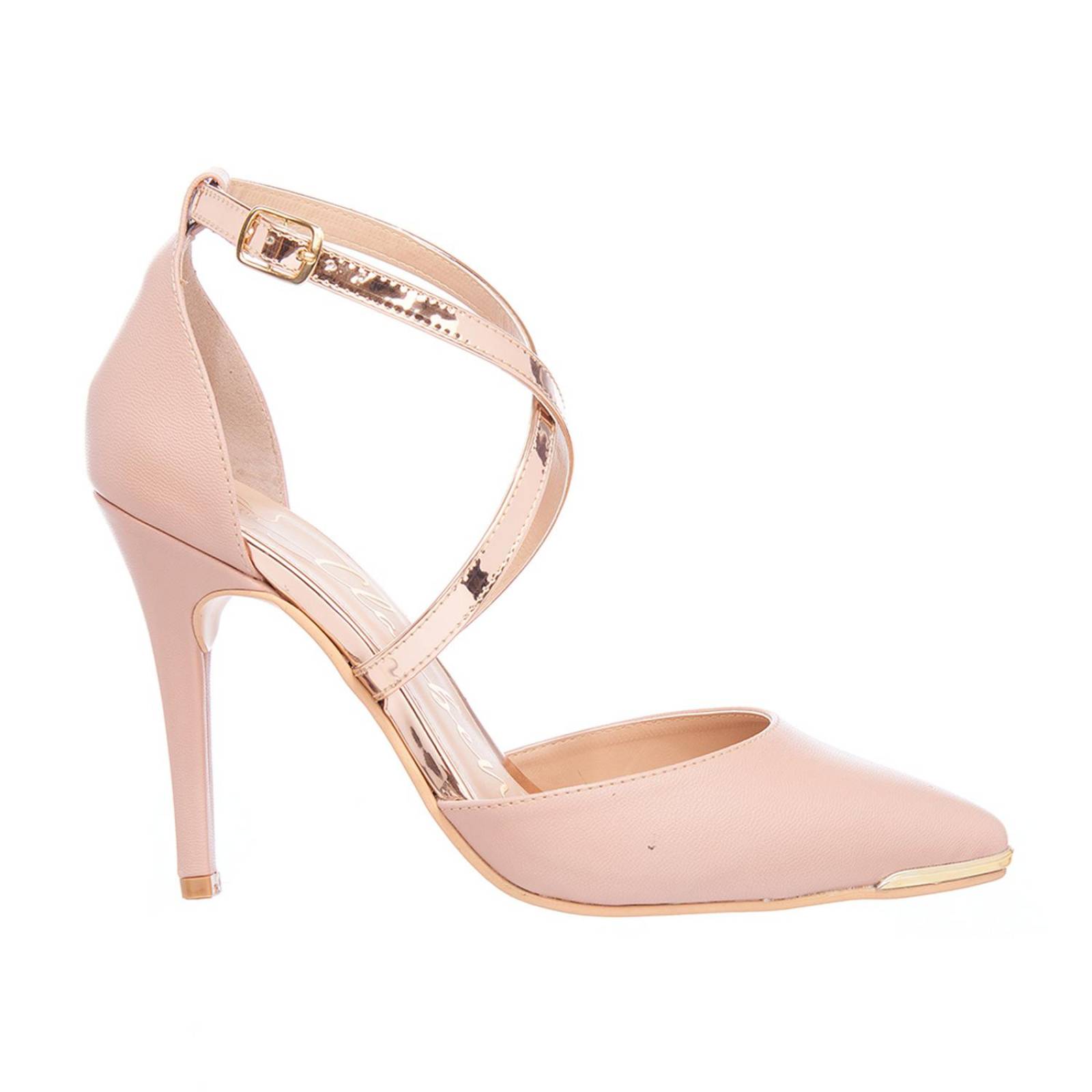 Zapatillas Stilettos Mujer Elegante Rosa Formal Casual 