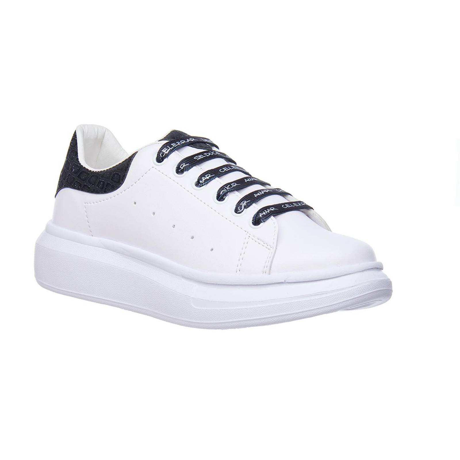 Tenis Con Plataforma Para Mujer Básicos Blancos Casual 