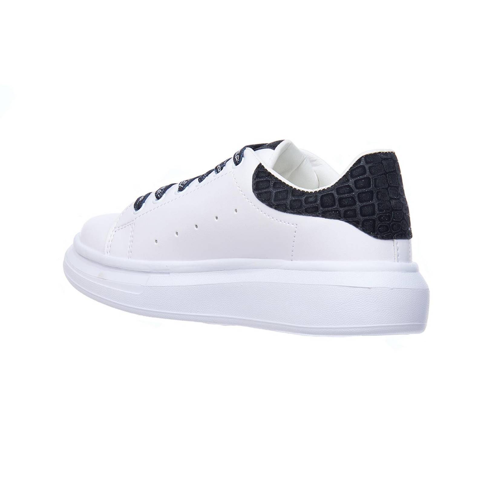 Tenis Con Plataforma Para Mujer Básicos Blancos Casual 