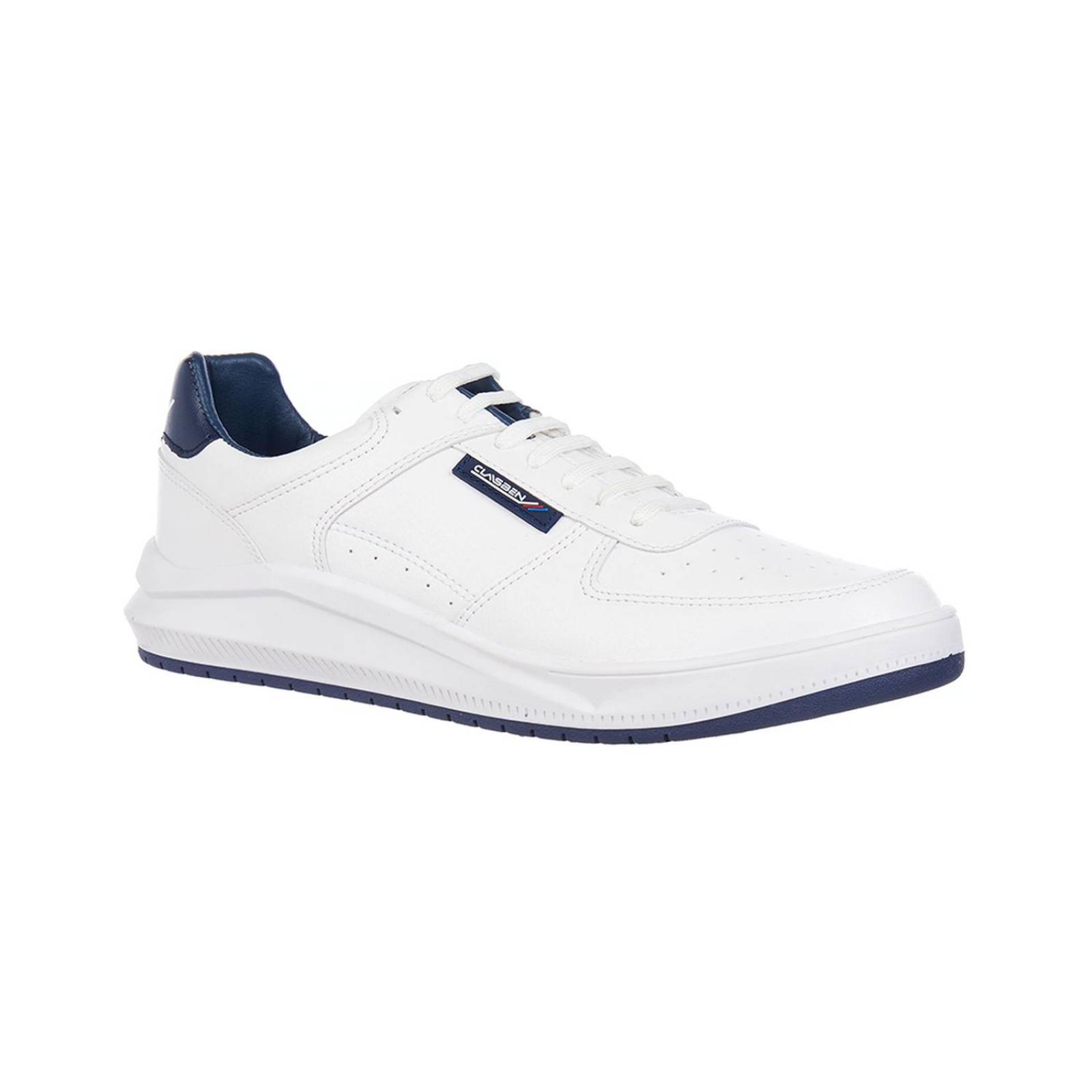 Tenis Blancos Lisos Hombre Casuales Básicos Cómodos