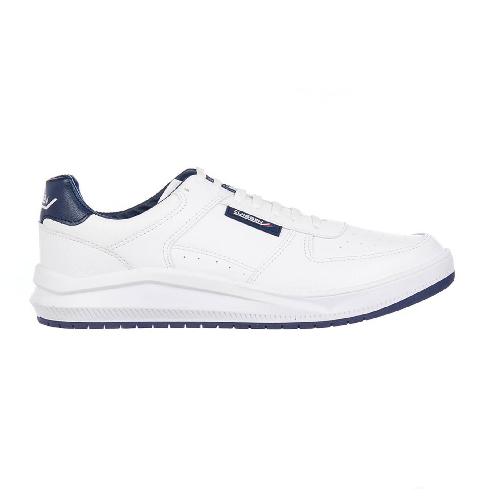 Tenis Blancos Lisos Hombre Casuales Básicos Cómodos