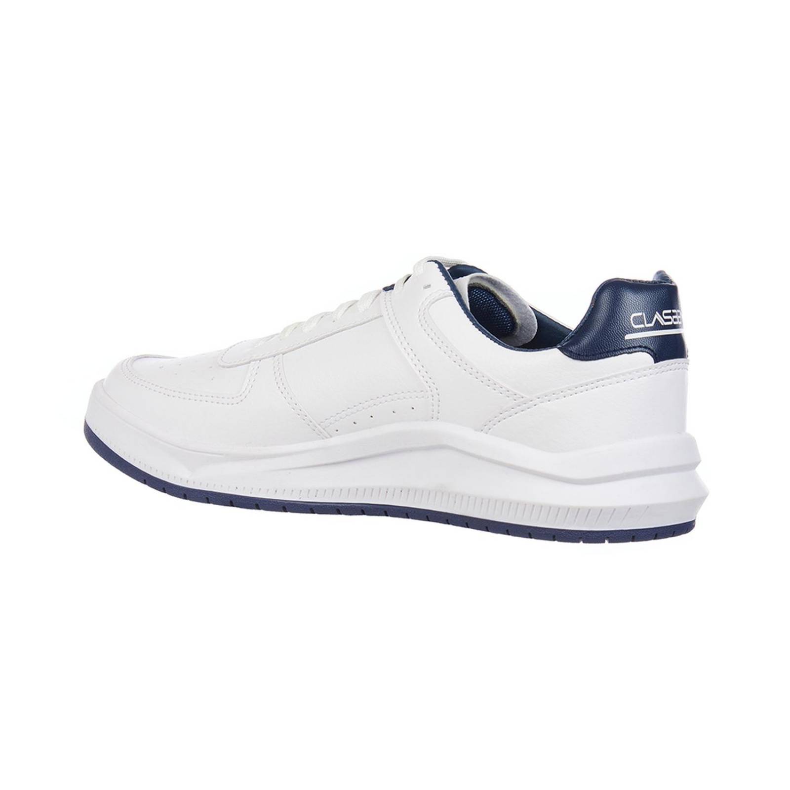 Tenis Blancos Lisos Hombre Casuales Básicos Cómodos