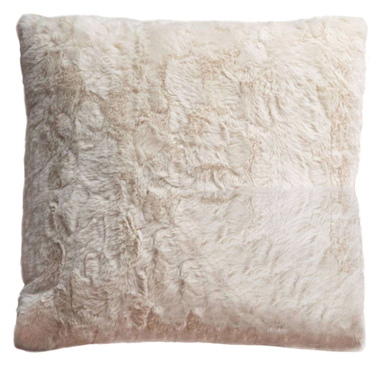 2 COJINES DECORATIVOS TELA ULTRA SUAVE RABBIT HUESO 