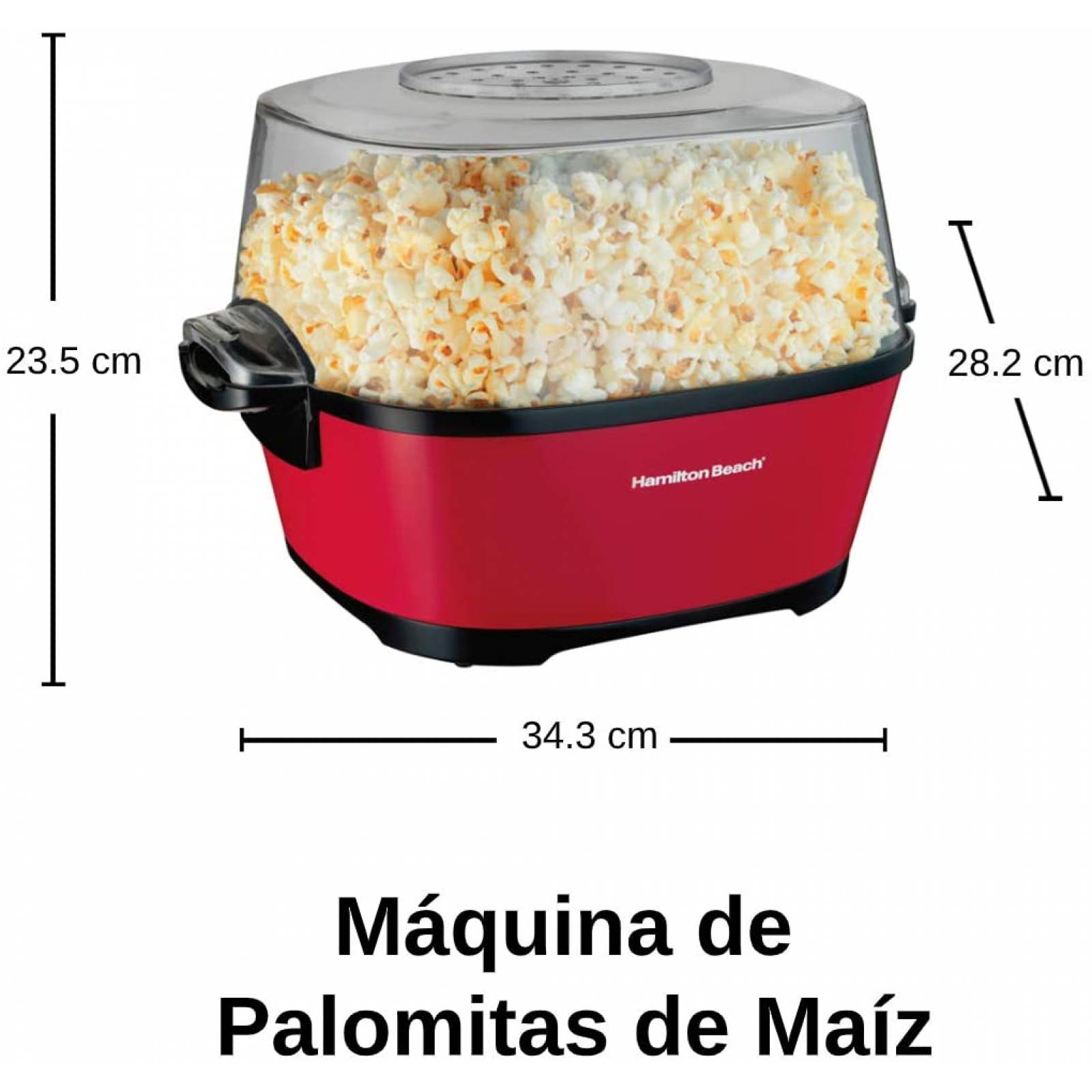 Maquina para hacer palomitas roja Hamilton Beach