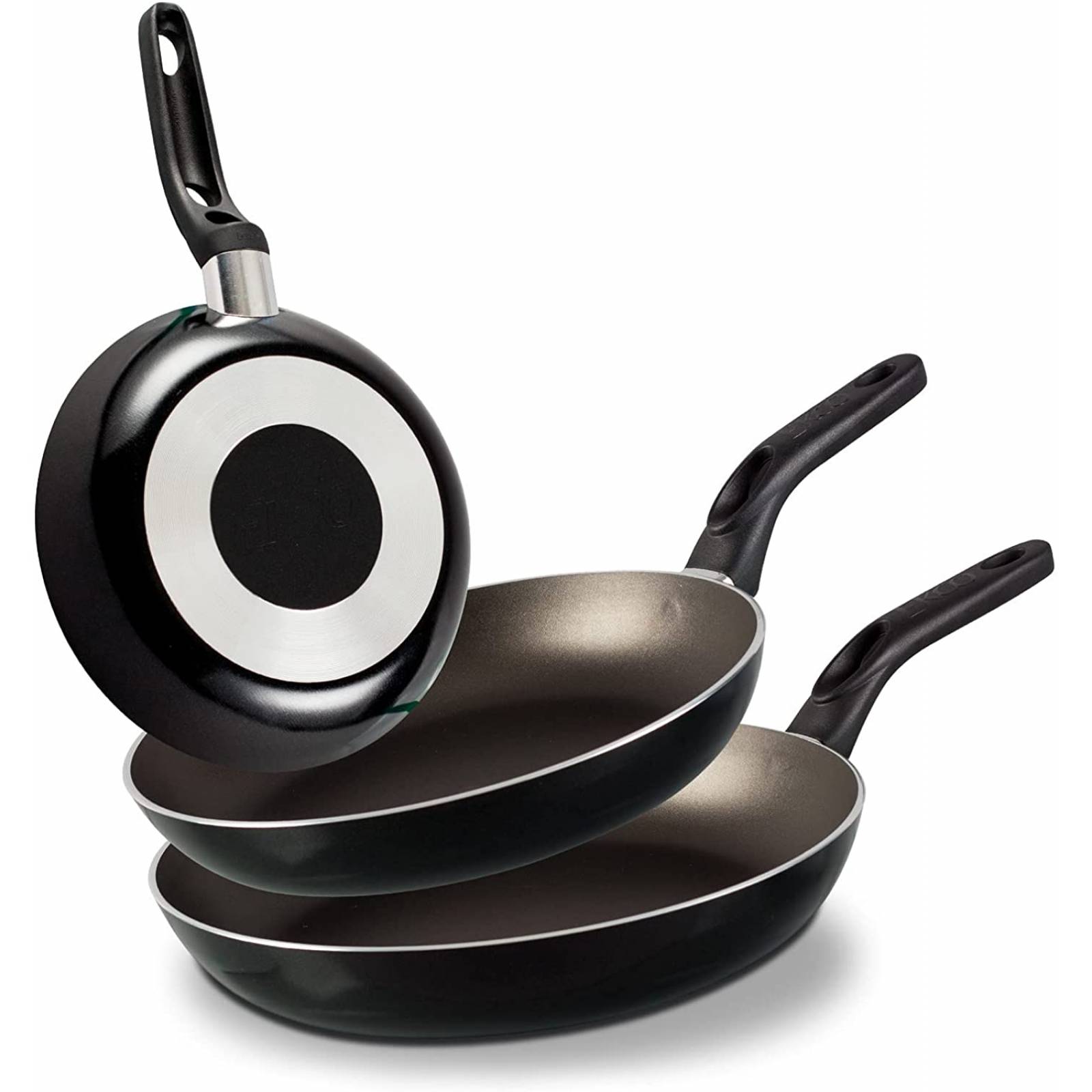 Sarten 3 pzas 20/24/30cm color negro marca Vasconia